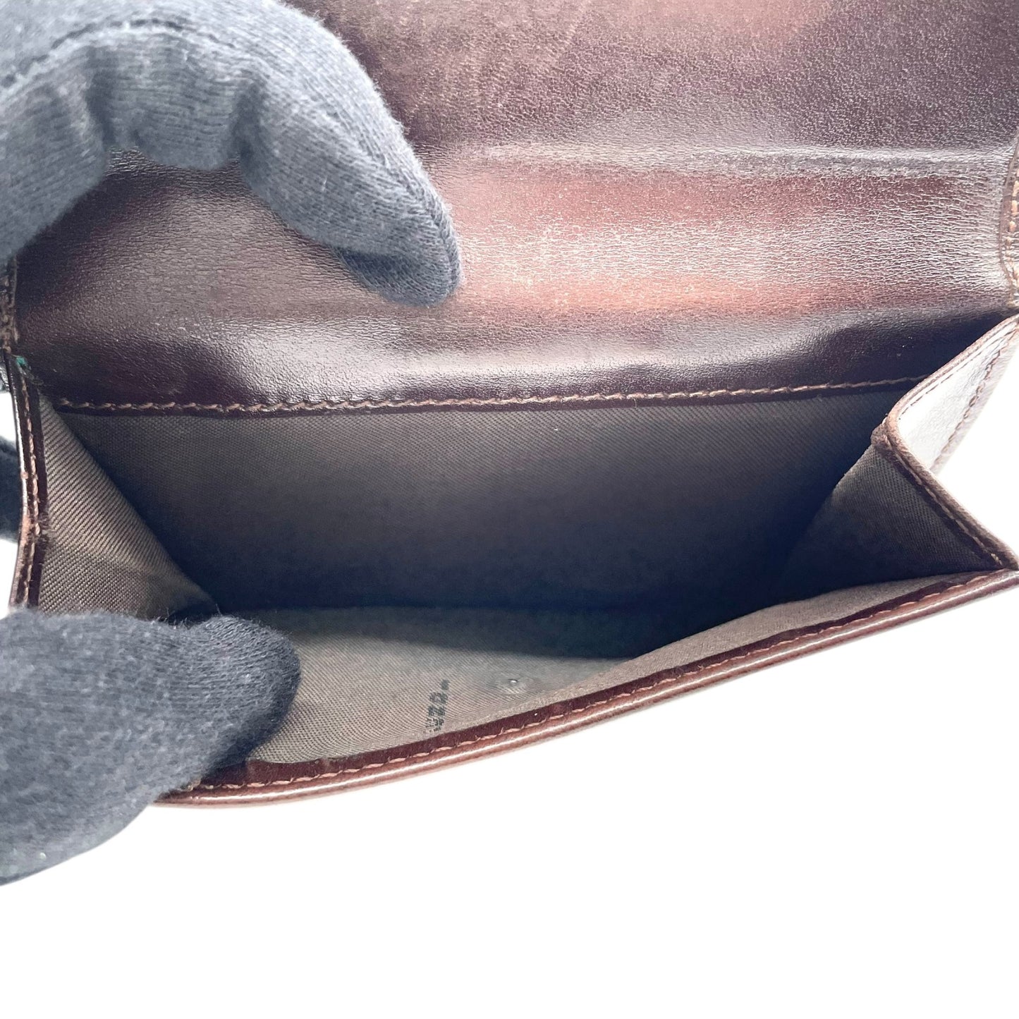 フェンディ FENDI 財布 ズッカ柄 ブラウン 茶色 ブラック 黒 キャンバス レザー 二つ折り ウォレット W4