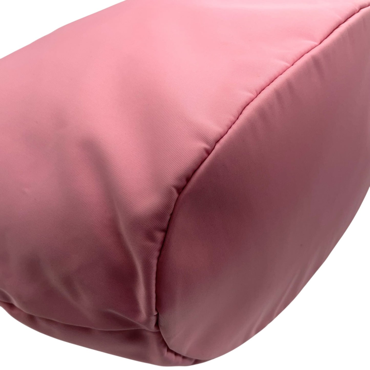 アニエスベー agnès b. VOYAGE トートバッグ ピンク 白 ホワイト ナイロン レザー 大容量 軽量 シンプルデザイン U17