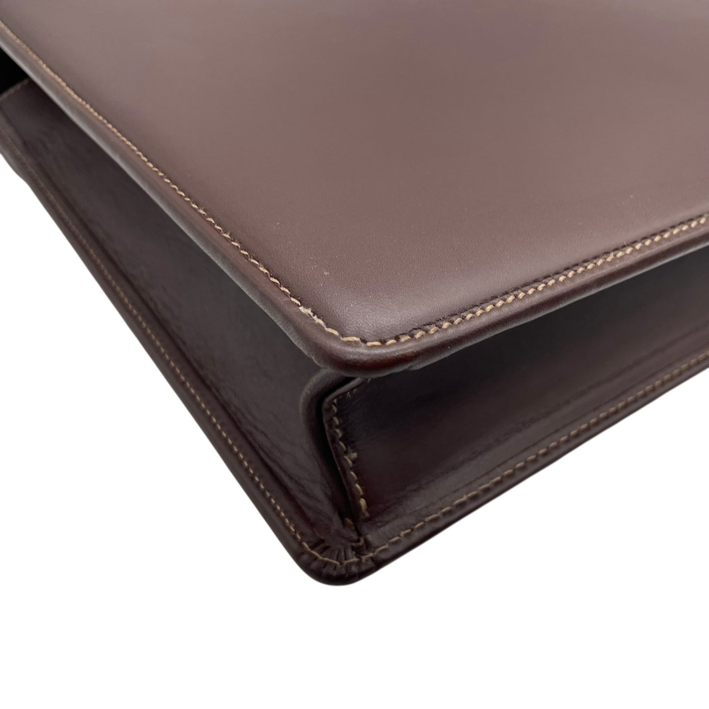 BURBERRY バーバリー ビジネスバッグ レザー ブラウン【中古】 メンズ