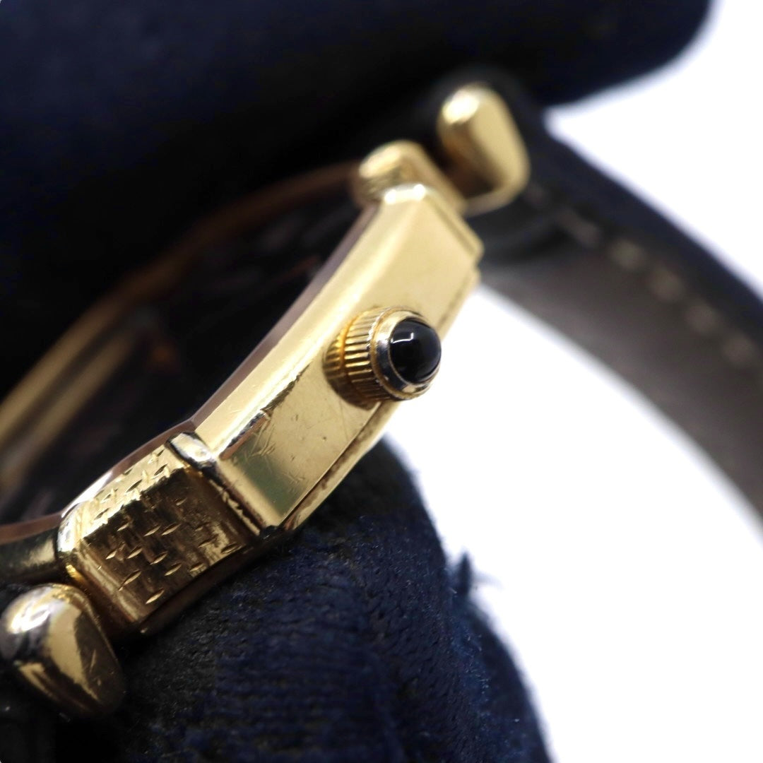 【稼働品/新品ベルト】シチズン エクセラ 腕時計 2200-221389 レディース クオーツ アナログ ローマンインデックス ブラック文字盤 ゴールド GP レザー ドレスウォッチ クラシック エレガント ヴィンテージ G9