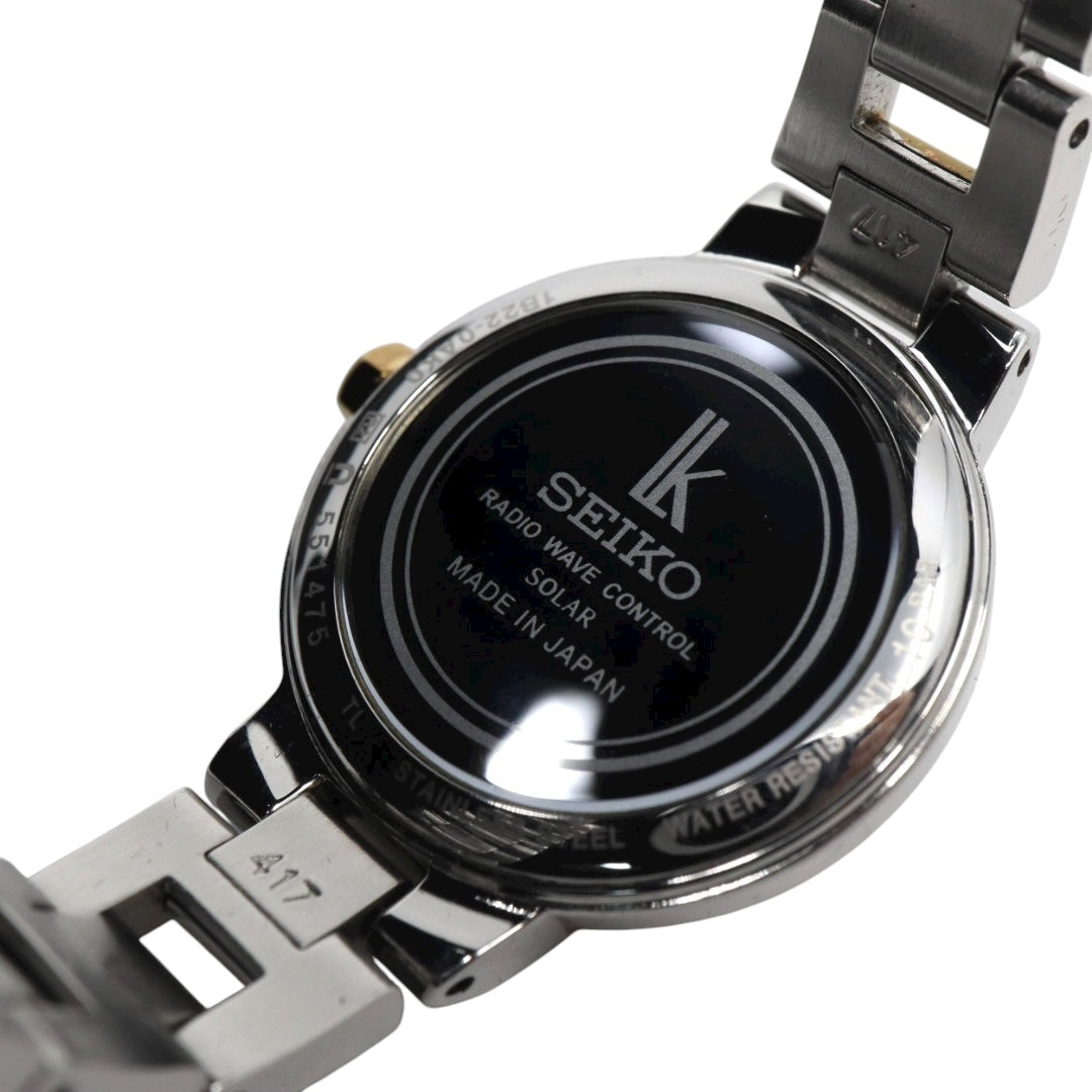 SEIKO Lukia ピンク文字盤 アラビアインデックス 電波ソーラー 26mm ラウンドフェイス ステンレススチール レディースウォッチ G11