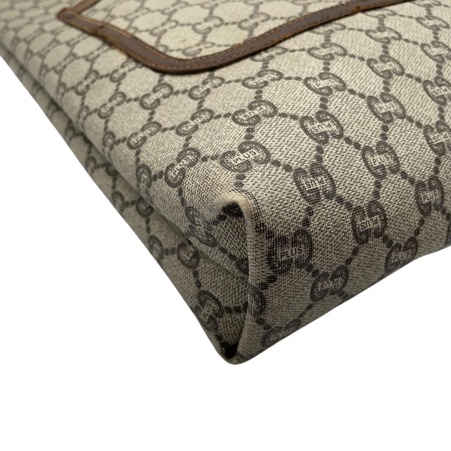 GUCCI グッチ シェリーライン GGプラス トートバッグ ビンテージ オールドグッチ PVC レザー 伝統ウェブデザイン 縦型トート d7