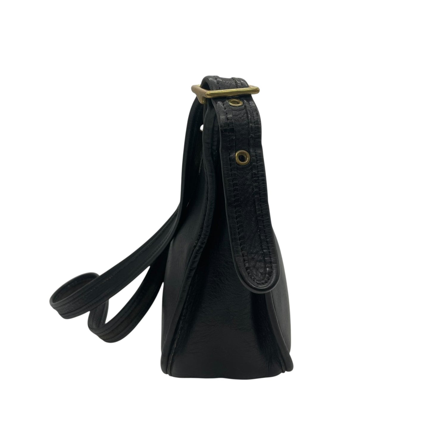 希少 90's OLD COACH オールドコーチ 9950 ショルダーバッグ マシューヒーリー ゴールド金具 黒 ブラック ユニセックス ヴィンテージ 斜め掛け レザー A1