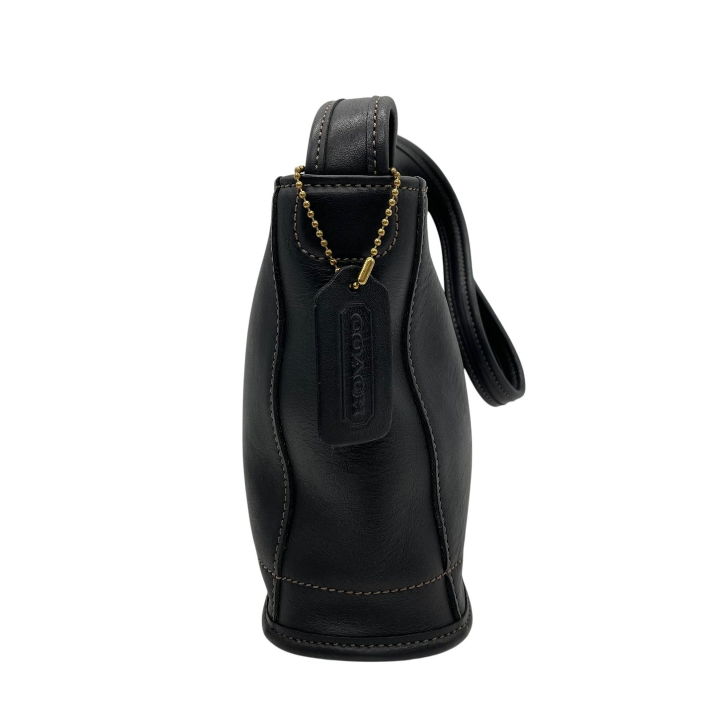 美品 COACH オールドコーチ VINTAGE ヴィンテージ ショルダーバッグ オールレザー 黒 ブラック グラブタンレザー グレインレザー 肩掛け ワンショルダー 本革 9309 U13