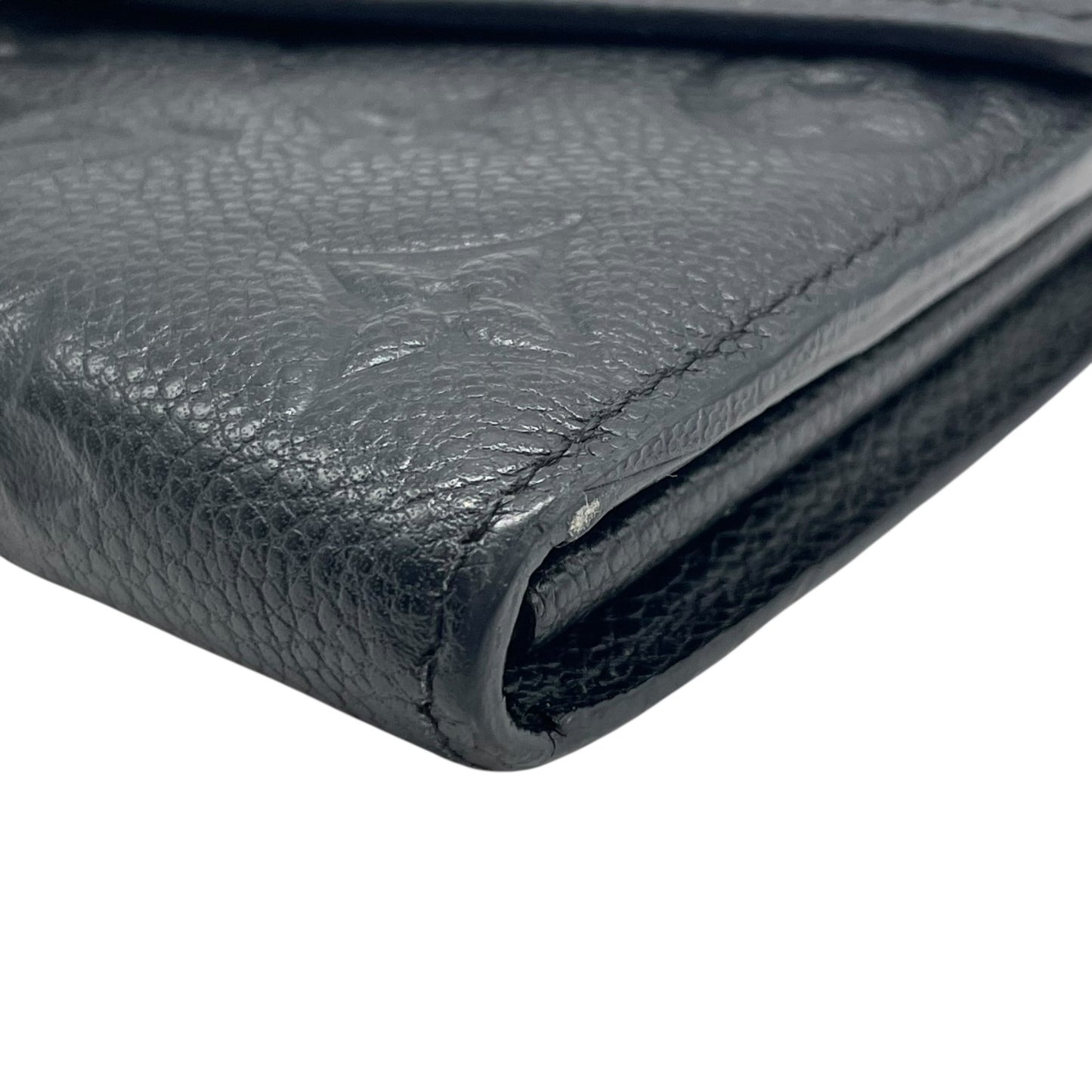 美品 LOUIS VUITTON ルイヴィトン ポルトフォイユ メティス アンプラント レザー ノワール 黒 ブラック ゴールド金具 長財布 モノグラム ロゴ M62458 レディース W2