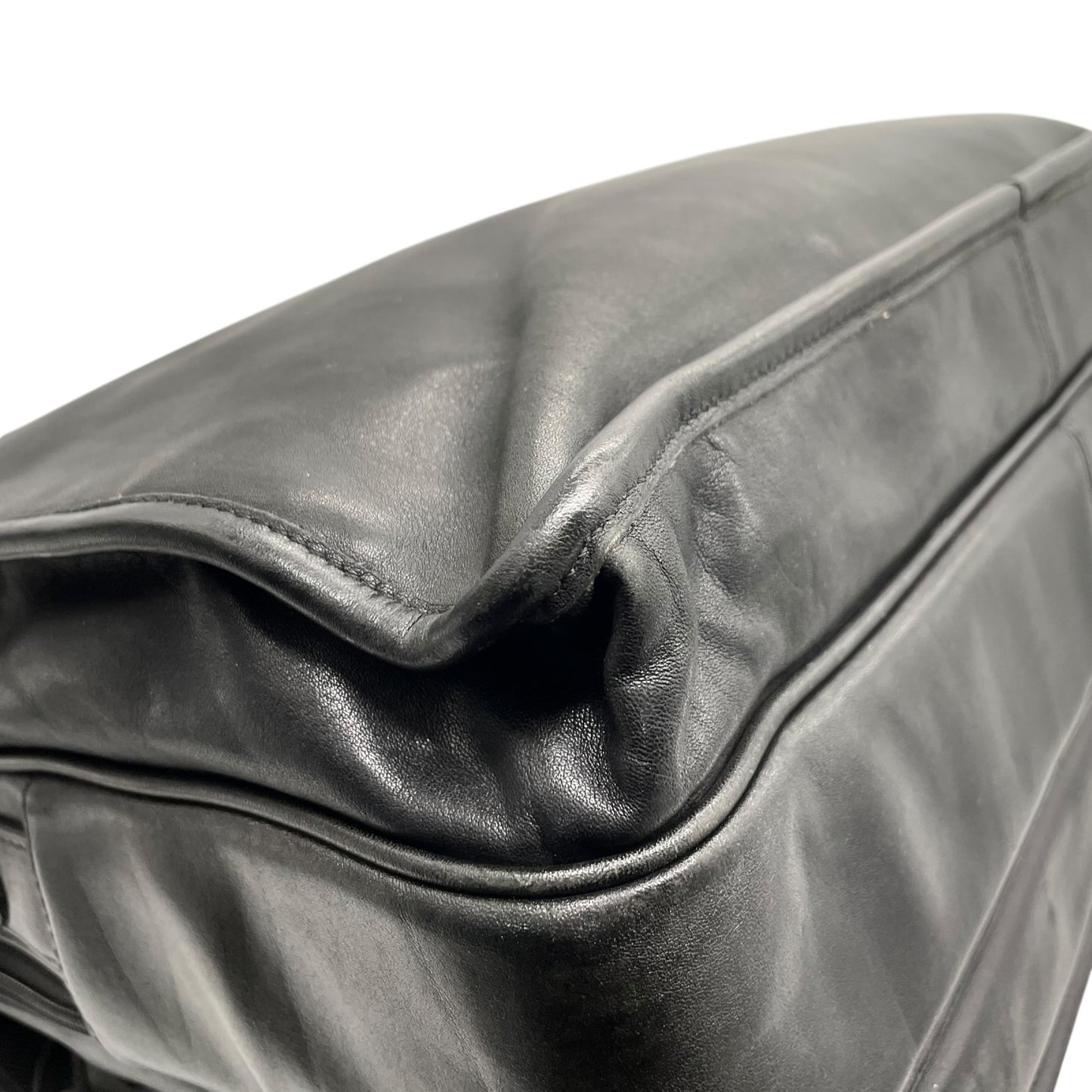 希少 COACH オールドコーチ ヴィンテージ ビジネスバッグ ブリーフケース ハンドバッグ 黒 ブラック ゴールド金具 ターンロック レザー 2WAY ダブルポケット 書類鞄 オールレザー E