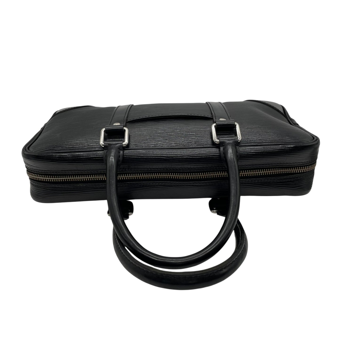 Authentic LOUIS VUITTON Epi Vivienne Lon Handbag M59112 Black Noir Silver Hardware