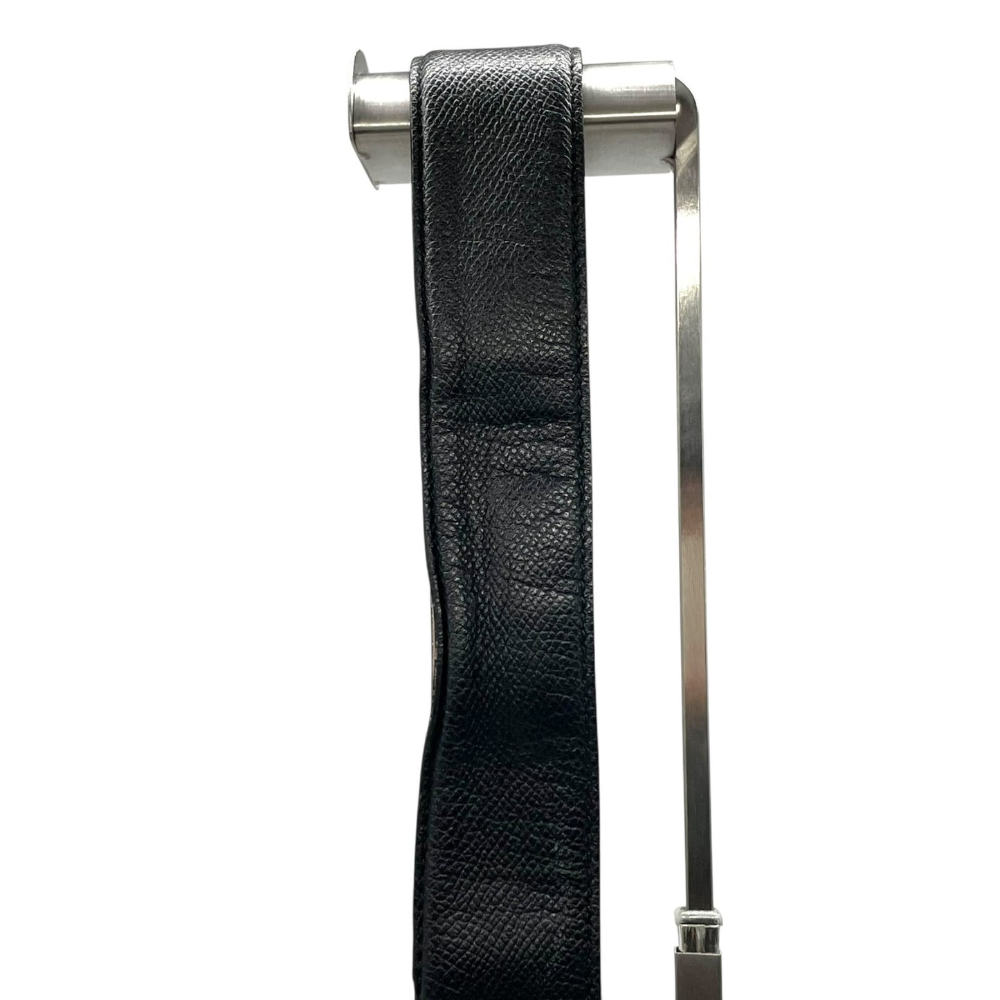 BVLGARI ブルガリ ベルト メンズ 本革 レザー ブラック 黒 サークル ロゴバックル リング シルバー金具 ビーゼロワン 高級 ブランド 紳士 箱付き ギャランティカード M4