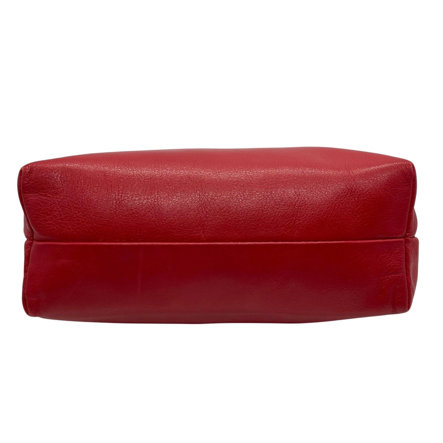 美品 CELINE セリーヌ オールドセリーヌ ポーチ メイクポーチ 化粧ポーチ クラッチバッグ 赤 レッド レザー ゴールド金具 ロゴ ヴィンテージ レディース ヴィンテージ K6