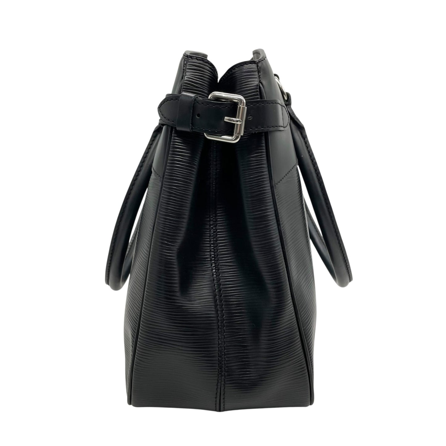 極美品 LOUIS VUITTON ルイヴィトン パッシィ GM エピ ビジネスバッグ ビジネストート トートバッグ ハンドバッグ M59252 黒 ブラック ノワール レザー シルバー金具 肩掛け可 メンズ レディース C