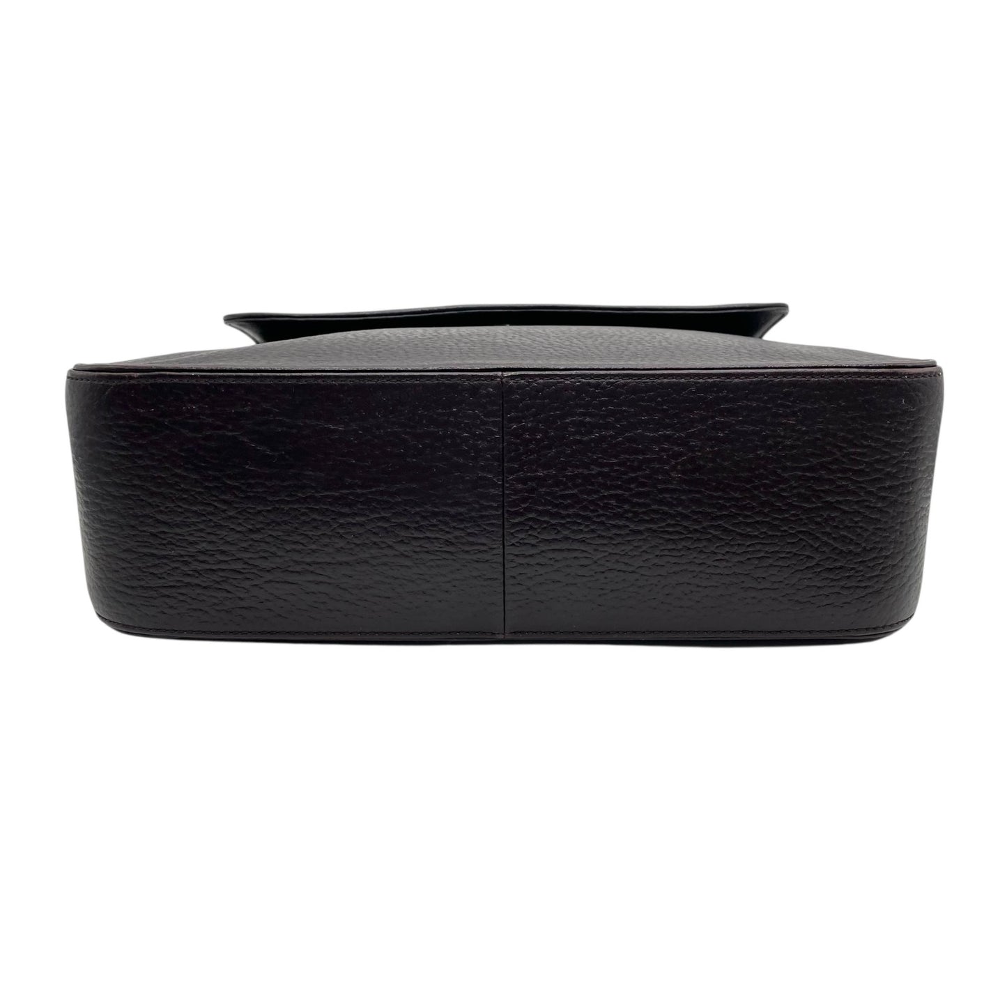 美品 Yves Saint Laurent イヴ・サンローラン ショルダーバッグ ワンショルダー レザー ブラウン 茶色 ロゴ ハート金具 フラップ ヴィンテージ オールド アーカイブ B