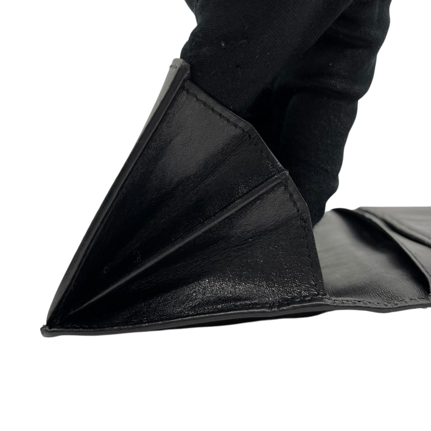 GUCCI グッチ GGマーモント 長財布 Wホック 213318 ダブルG 黒 ブラック レザー ゴールド金具 W5