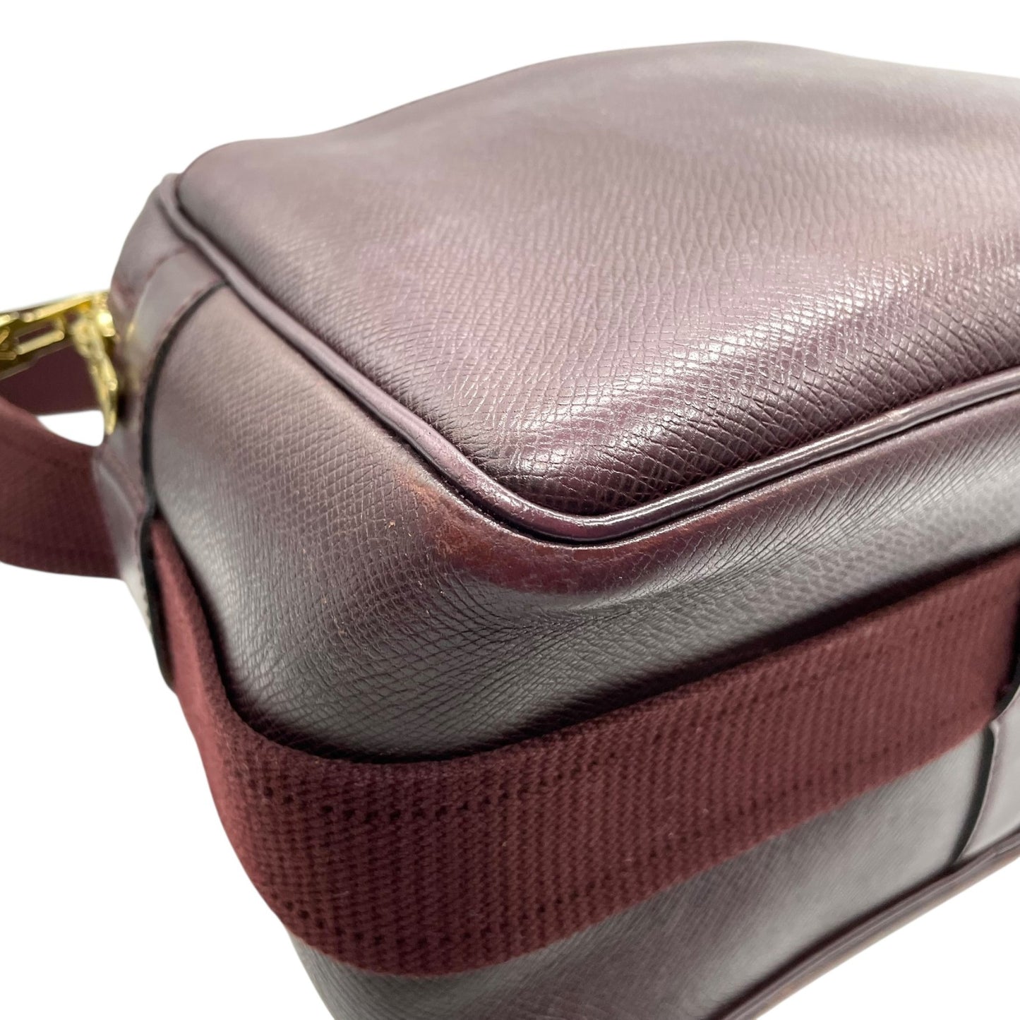 LOUIS VUITTON ルイヴィトン タイガ リポーター M30156/SP0958 エンジ レザー ルイヴィトン Louis Vuitton タイガ ショルダーバッグ ブラウン 茶色 レザー ゴールド金具 スクエア型 ヴィンテージ C