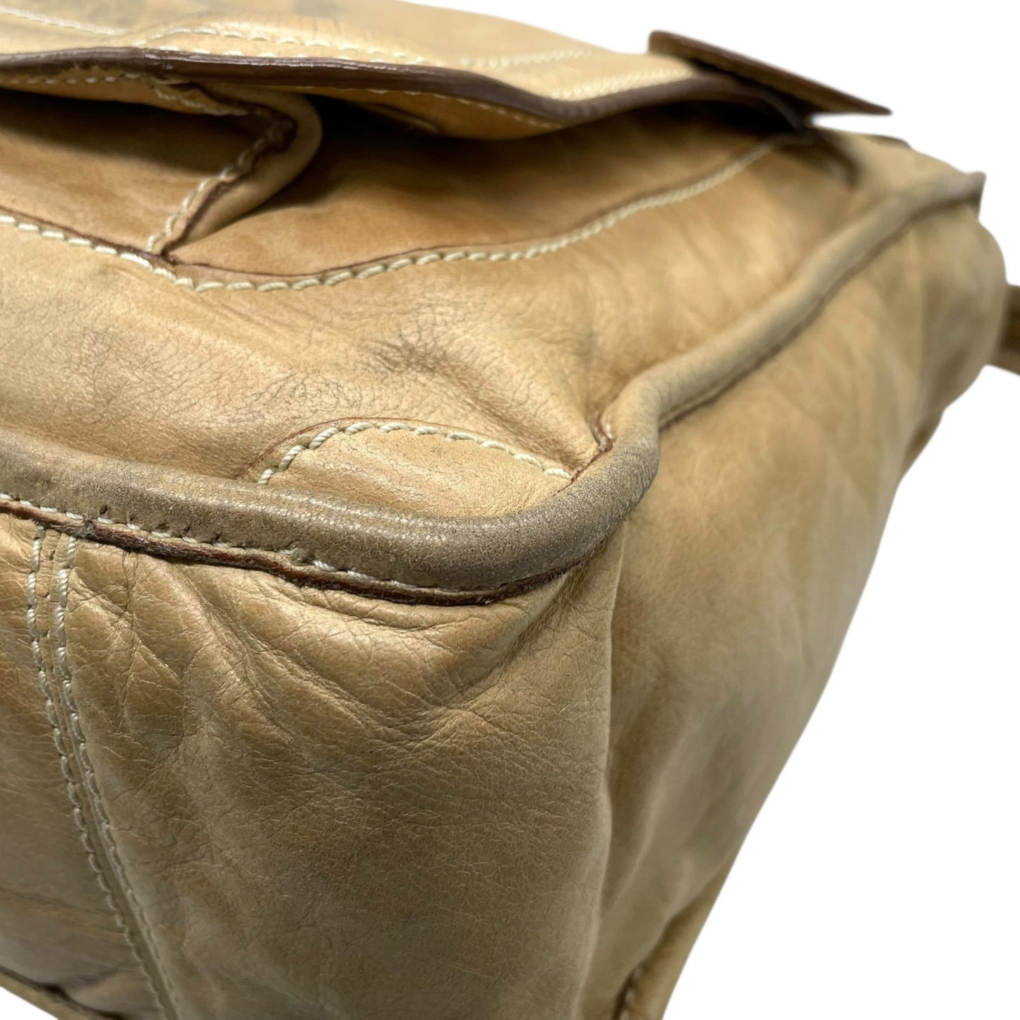 Chloe クロエ ベイ レザー トートバッグ 7ES358-50 ブラウン 牛革 ライトブラウン A4収納可能 Y2K VINTAGE archive 00s C7