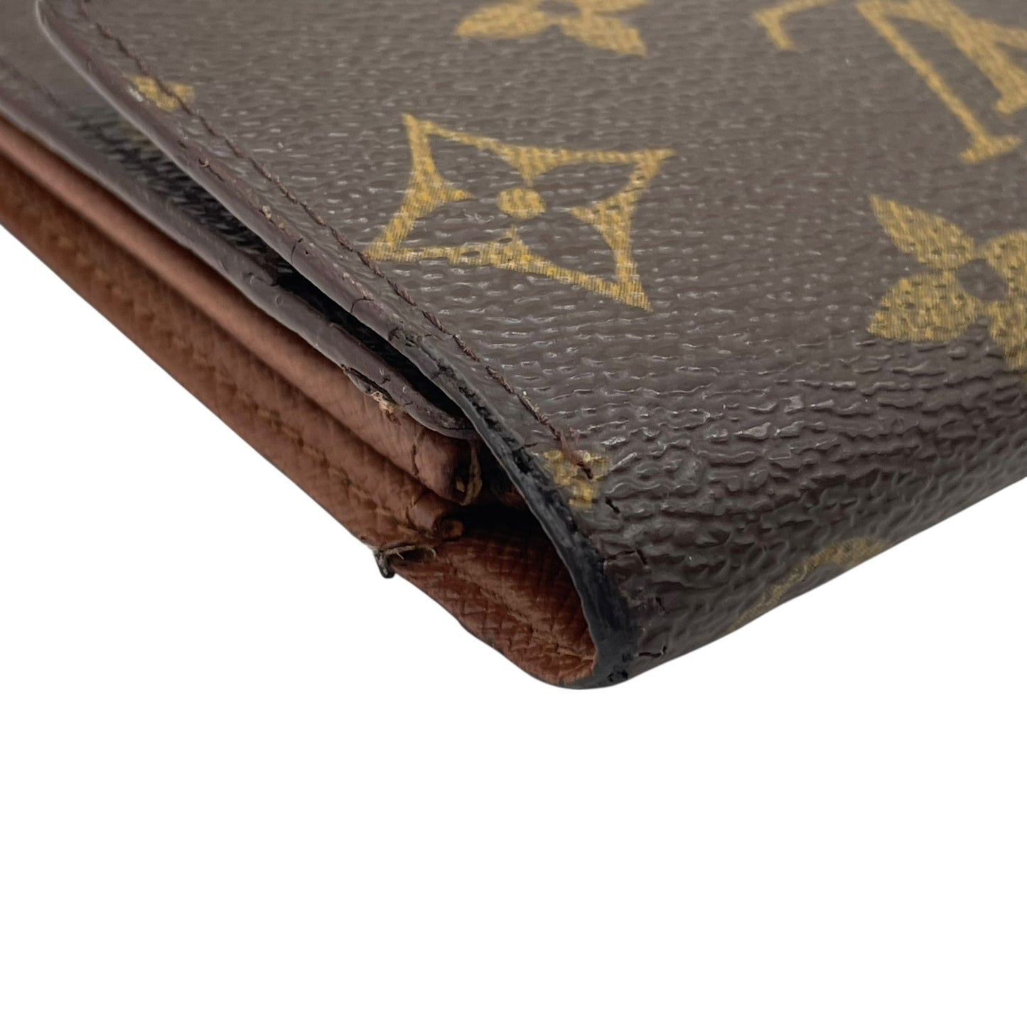 美品 LOUIS VUITTON ルイヴィトン モノグラム ポルトモネ クレディ ポルトフォイユサラ 長財布 ブラウン ゴールド金具 PVC モノグラムキャンバス M61725 w5