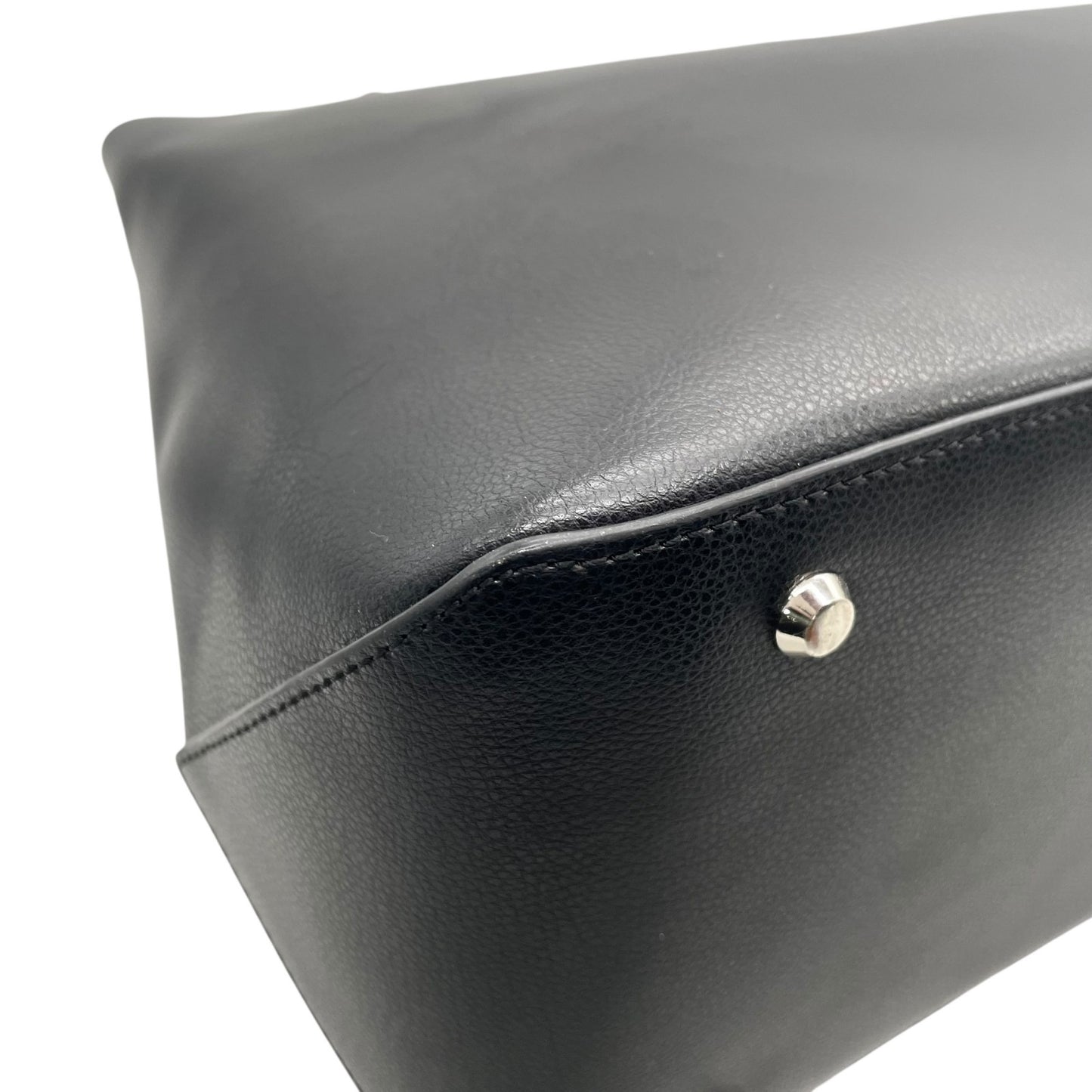 美品 agnès b. アニエスベー トートバッグ レザー 黒 ブラック シンプル PC収納可 A4可 通勤 通学 A