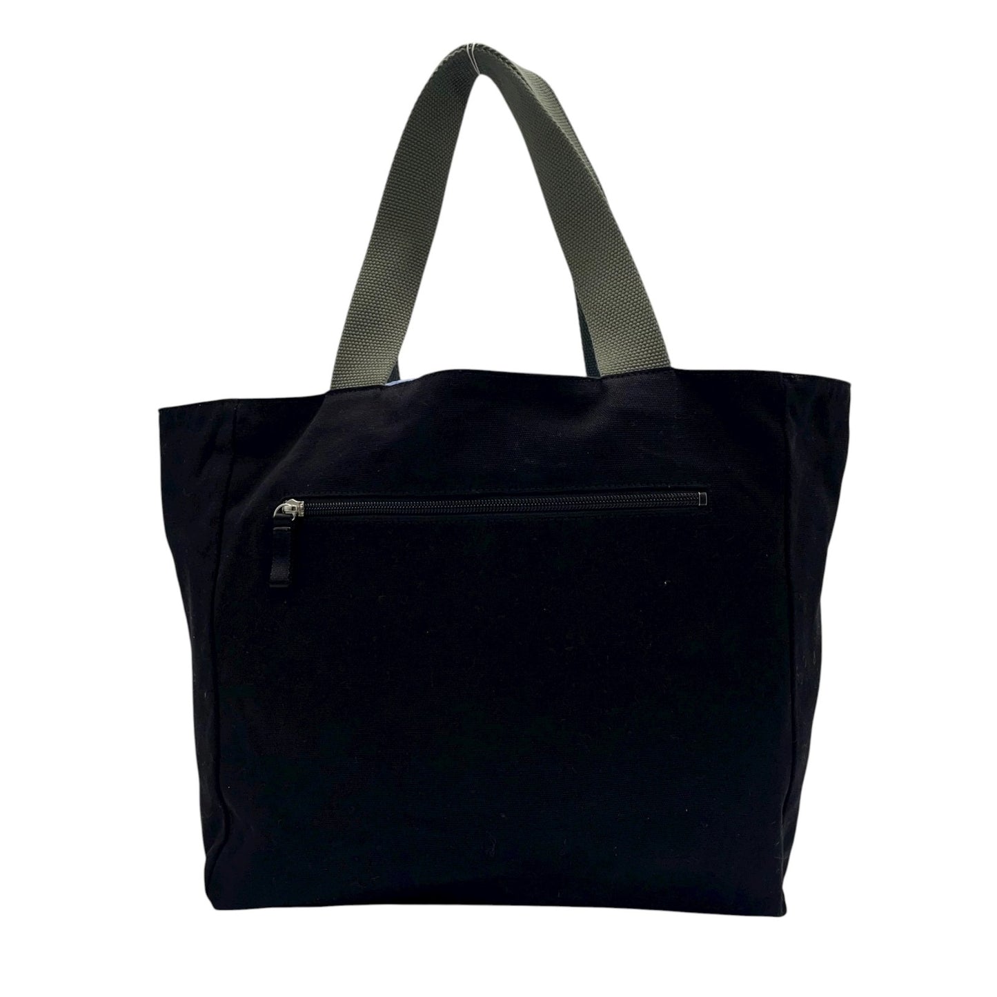 アニエスベー agns b. トートバッグ キャンバス 黒 ブラック ロゴプリント 大容量 ショルダー T3