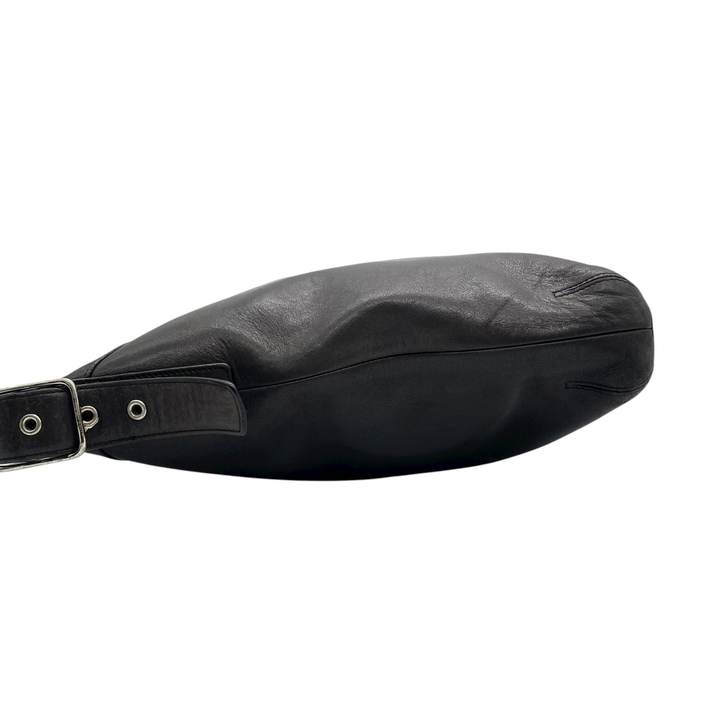 COACH コーチ オールドコーチ レザー ショルダーバッグ ブラック 黒 ヴィンテージ 9188 U2 本革 シンプル ミニマルデザイン USA製 Old Coach Shoulder Bag