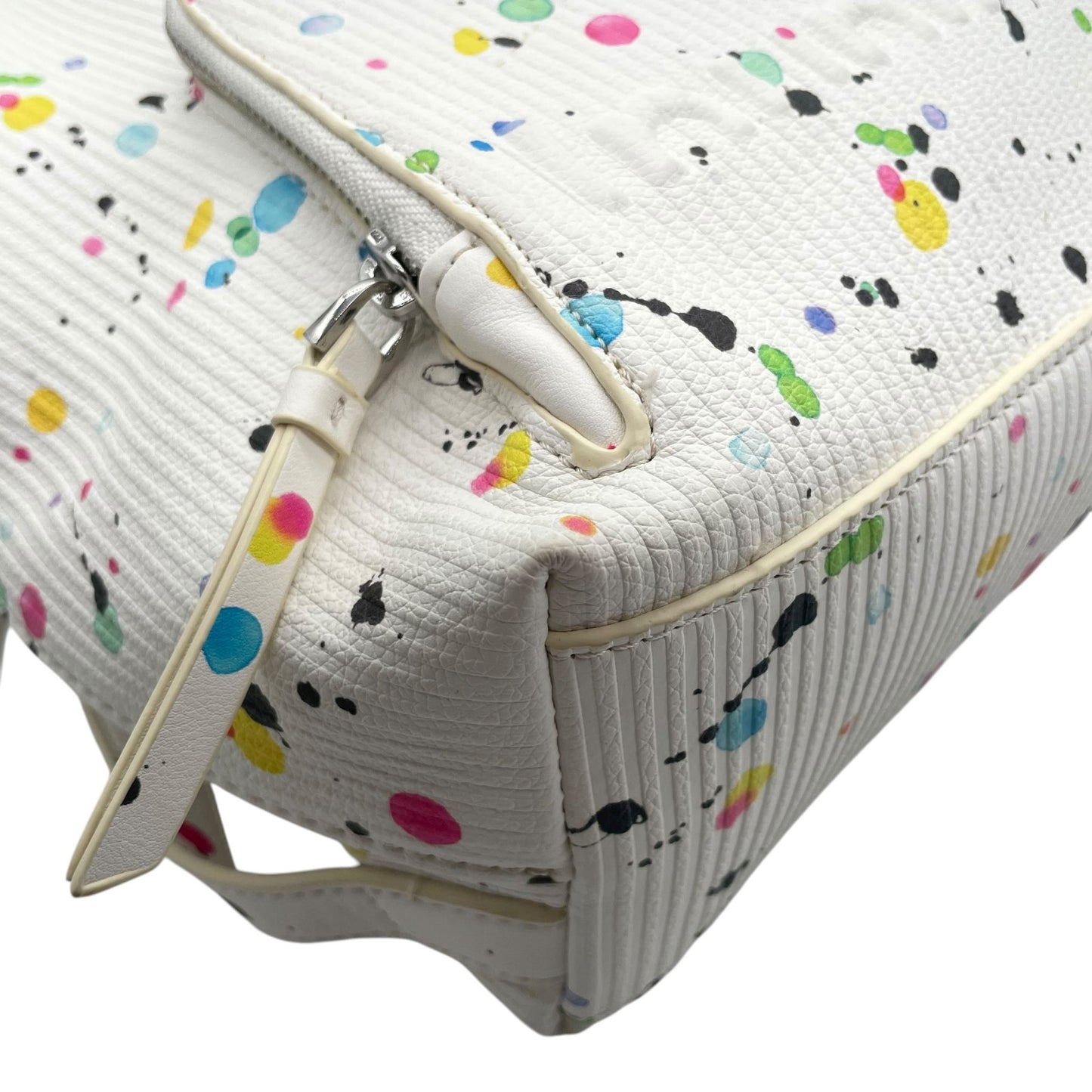 デシグアル Desigual バックパック リュック 白 ホワイト カラフル ペイント柄 マルチカラー アートデザイン S95