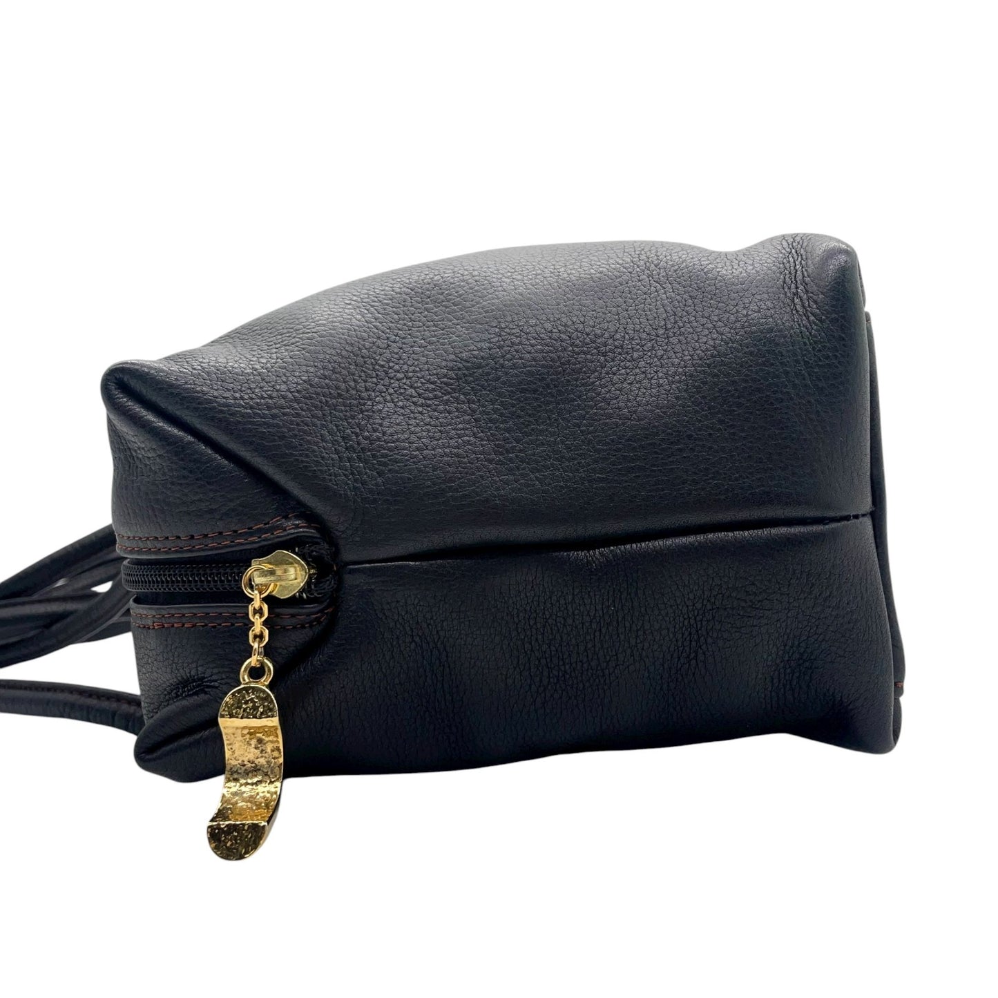 トリコサ TRICOSA レザー トートバッグ 黒 ブラック 型押しロゴ ショルダー 本革 PC収納可 A4収納可 S93