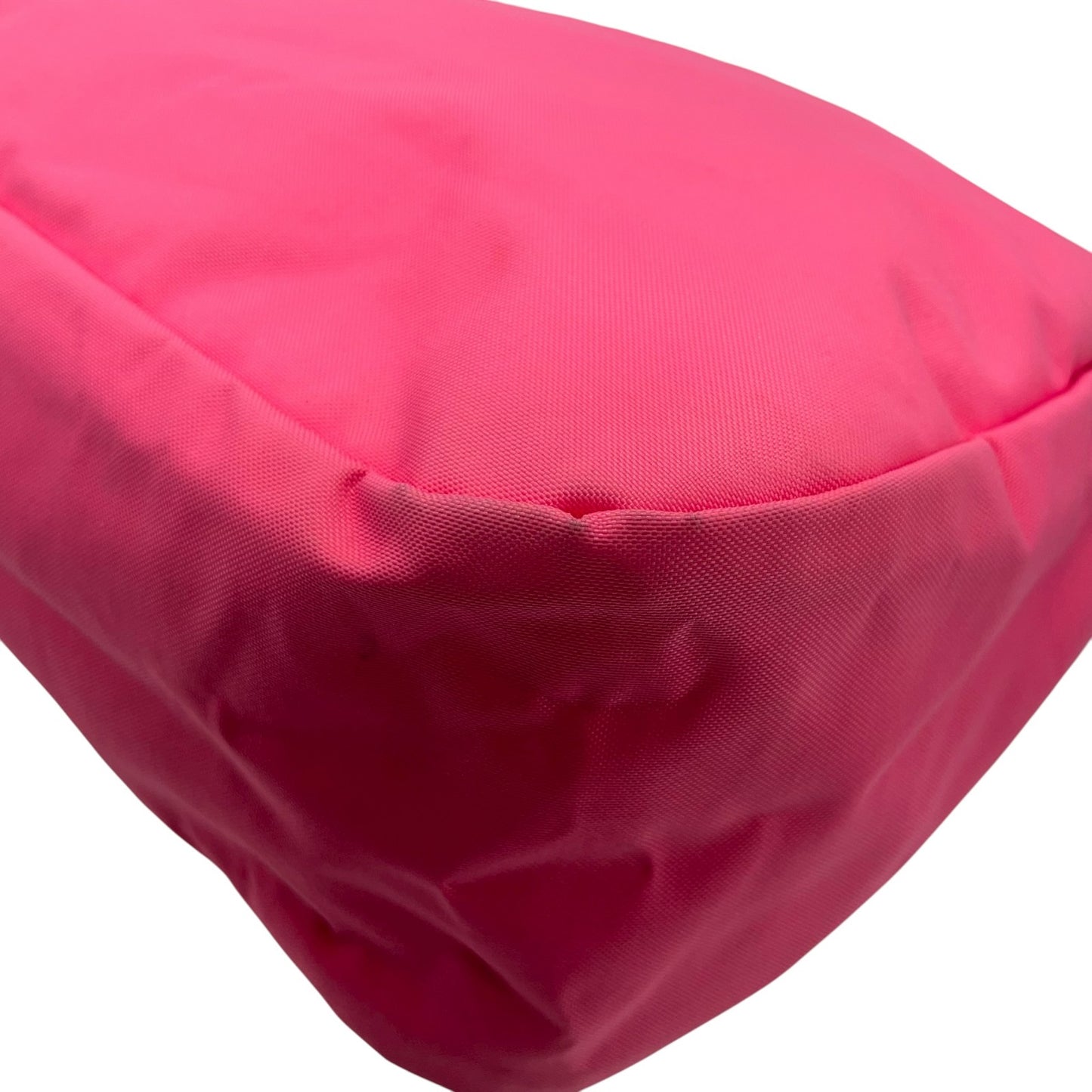 ロンシャン LONGCHAMP ナイロン ショルダーバッグ ピンク ブラウン 茶色 レザー ツインポケット メッセンジャーバッグ ゴールド金具 レディース U2