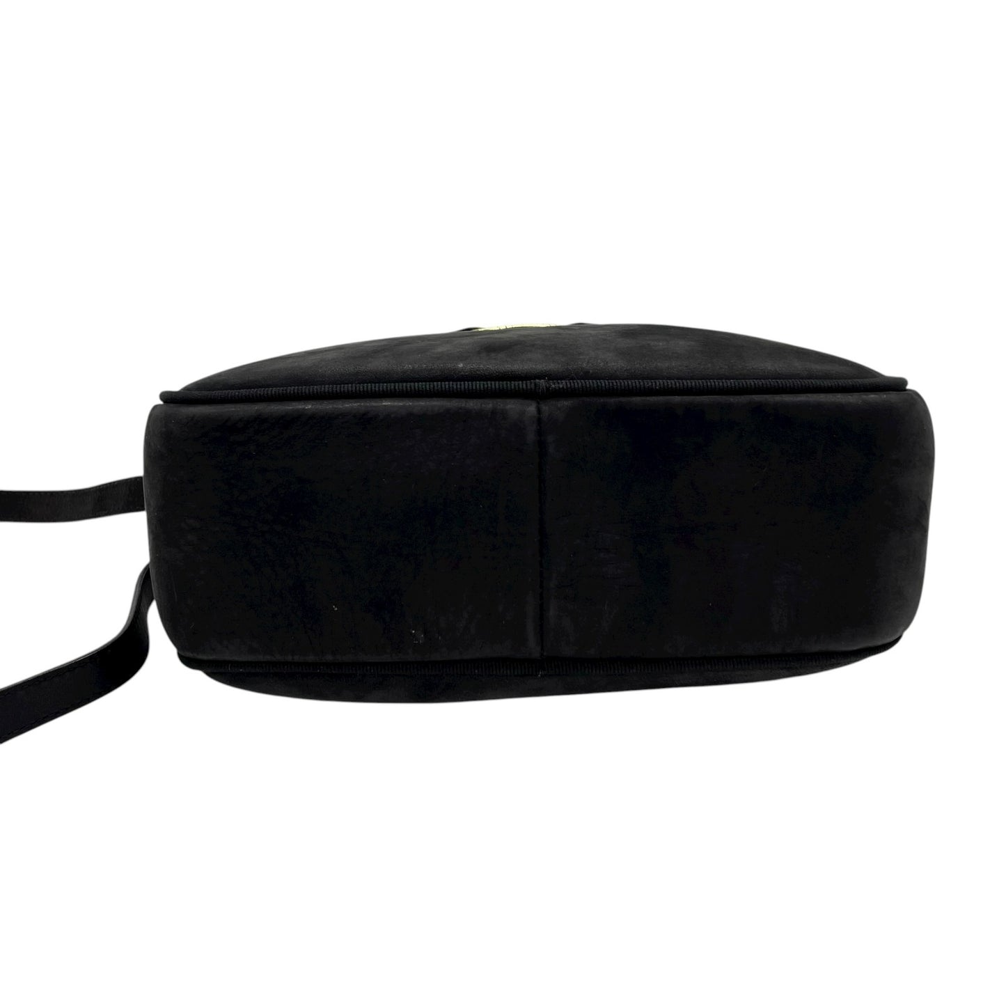 サルヴァトーレ フェラガモ Salvatore Ferragamo ヴァラリボン ショルダーバッグ スエード 黒 ブラック 金金具 ゴールド金具 ヴィンテージ C6