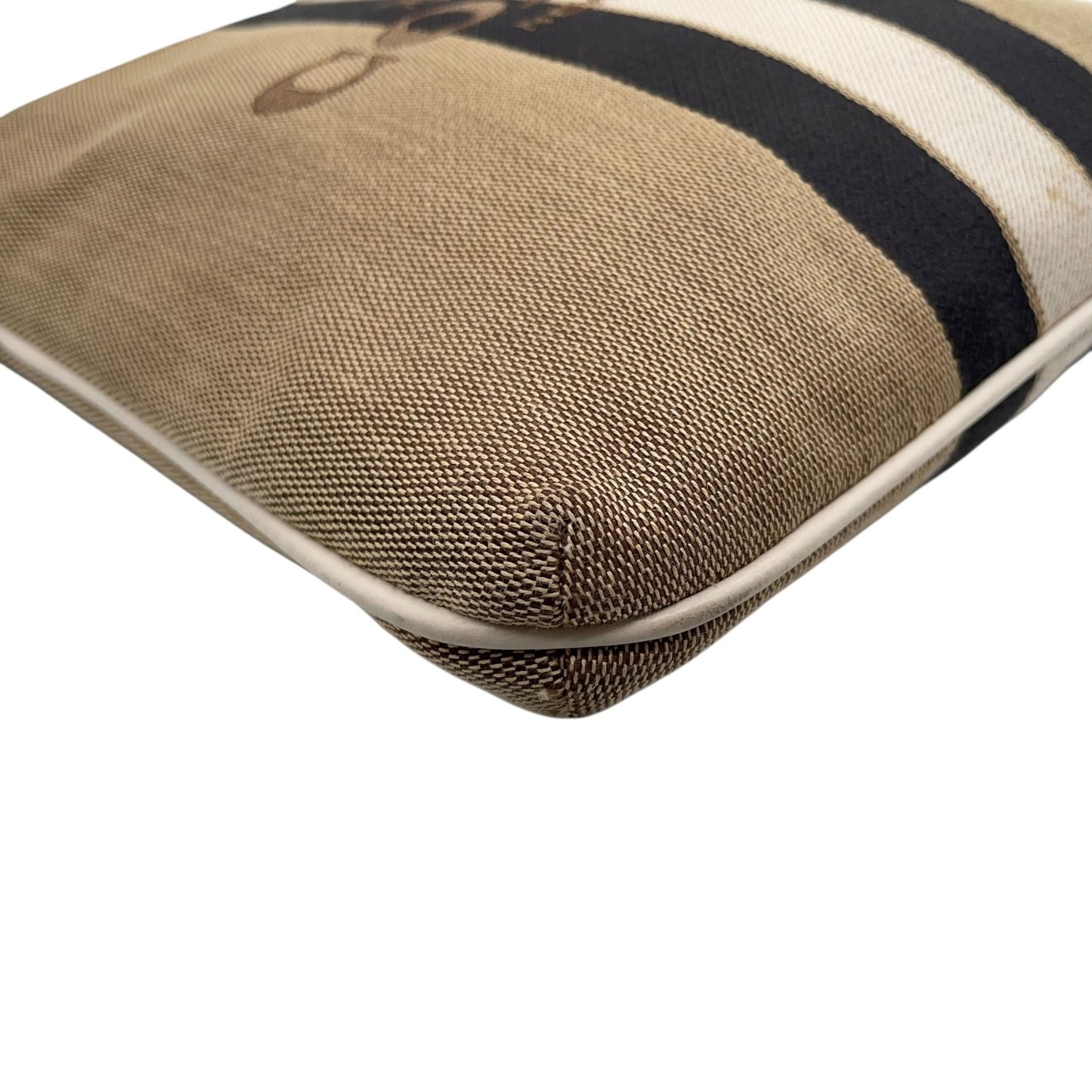 コーチ COACH ホースアンドキャリッジ ロゴ 馬車 キャンバス ショルダーバッグ ベージュ ネイビー レザー S50