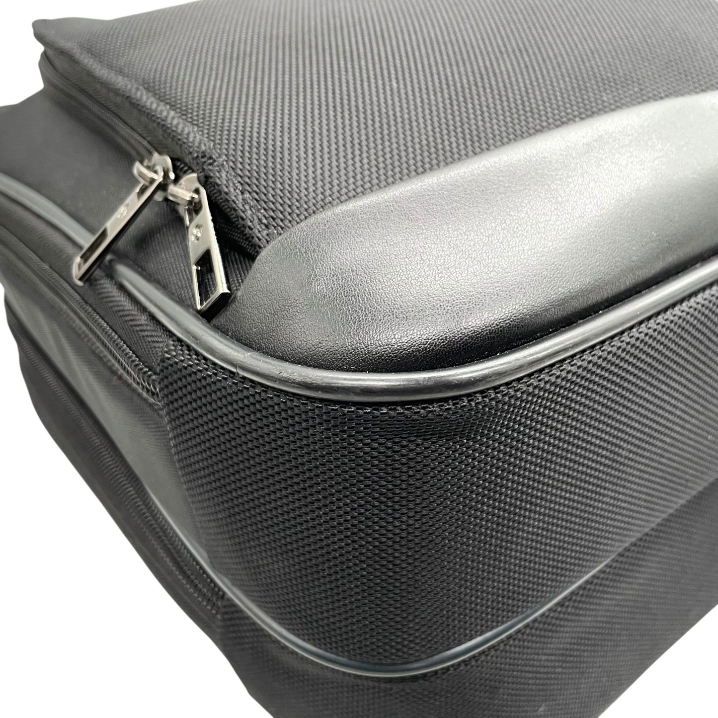 美品 サムソナイト Samsonite ビジネスバッグ ブリーフケース 2WAY ショルダー付 ナイロン×レザー 黒 ブラック X2