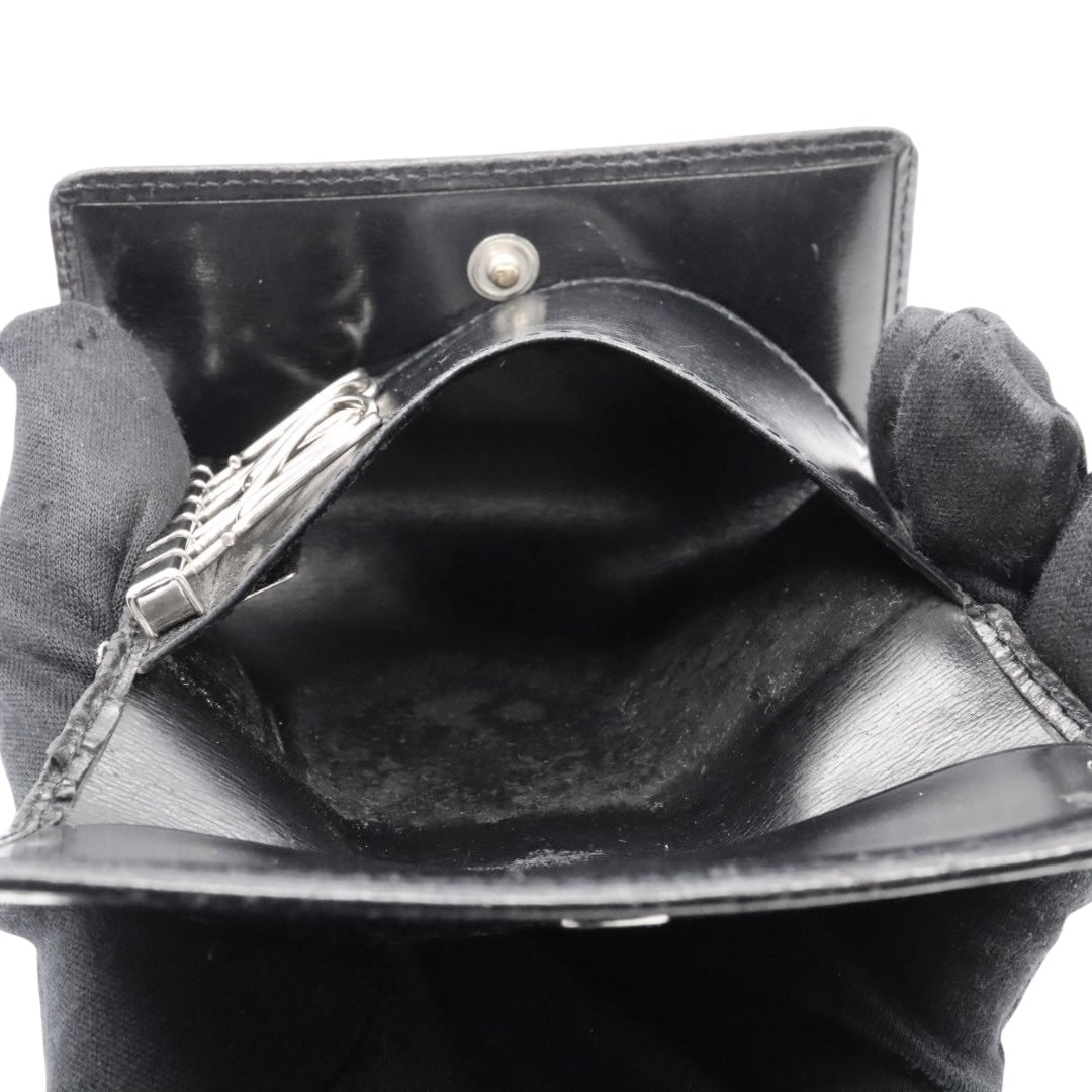 カルティエ Cartier マストライン パンテール キーケース 6連 黒 ブラック シルバー レザー 銀金具 M5