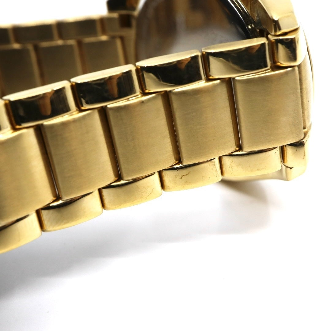 美品 電池交換済 クリーニング済 コーチ COACH 腕時計 CA-67.7.34.0690 レディースウォッチ クォーツ ゴールド ステンレススチール シルバー文字盤 シグネチャー柄 アナログ エレガント クラシック ドレスウォッチ 稼働品 G3