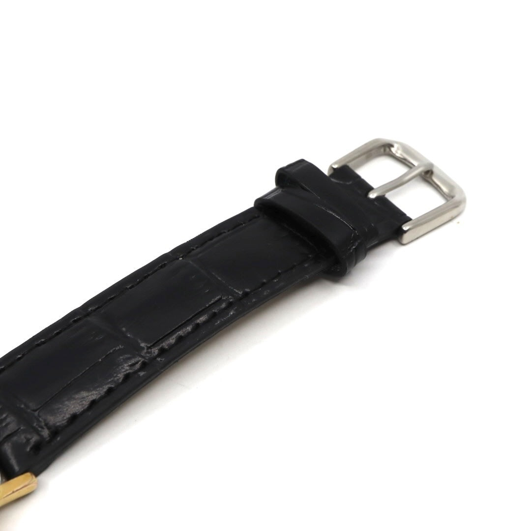 美品 電池交換済 新品ベルト バーバリー Burberrys 6000G 腕時計 メンズウォッチ クォーツ ゴールド シェル文字盤 アイボリー ローマンインデックス クラシック ヴィンテージ エレガント ドレスウォッチ 稼働品 G3