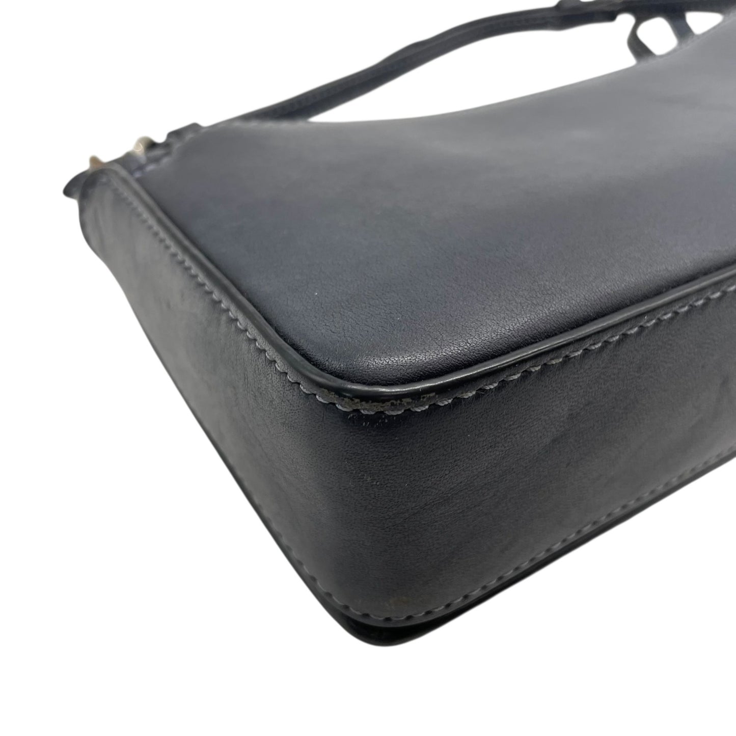 COACH コーチ ショルダーバッグ 紺 ネイビー レザー ブラック金具 ターンロック ディンキー ミニバッグ お財布バッグ 斜め掛け可 レディース C5