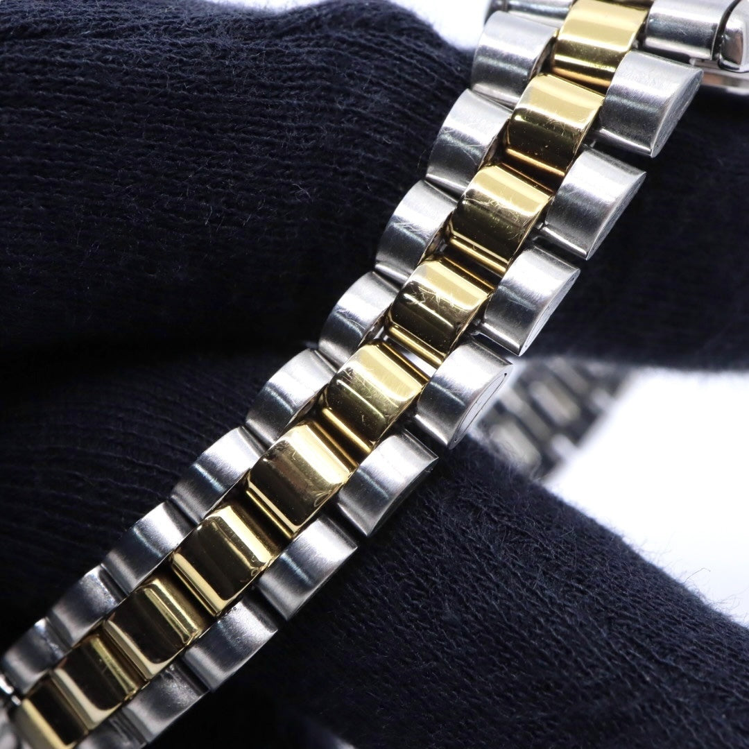 【未使用級/美品/稼働品】セイコー SEIKO 5 レディース腕時計 4206-0510 自動巻き オートマチック デイデイト ゴールド文字盤 コンビブレス フルテッドベゼル アナログ クラシック ビンテージ エレガント クリーニング済 G2