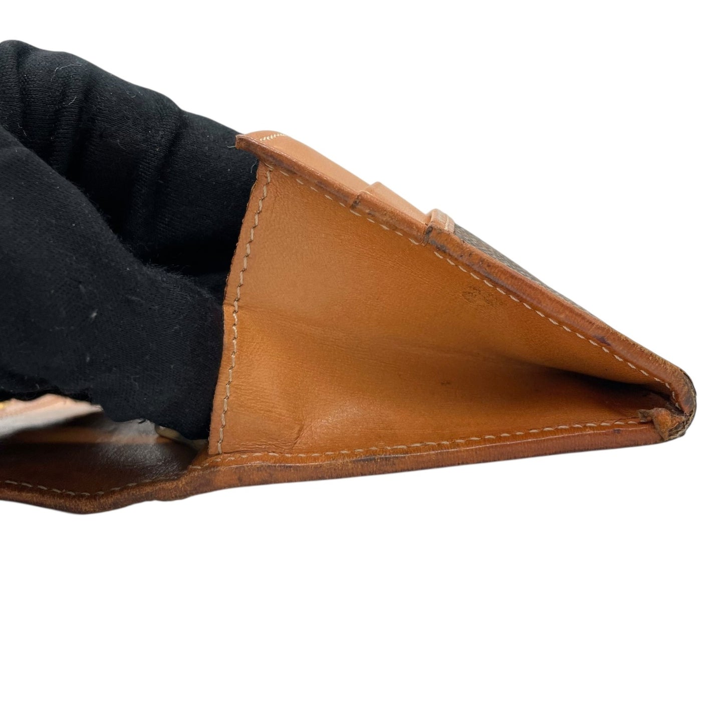 セリーヌ CELINE 長財布 折り財布 マカダム トリオンフ柄 茶色 ブラウン PVC レザー ヴィンテージ フラップ 4