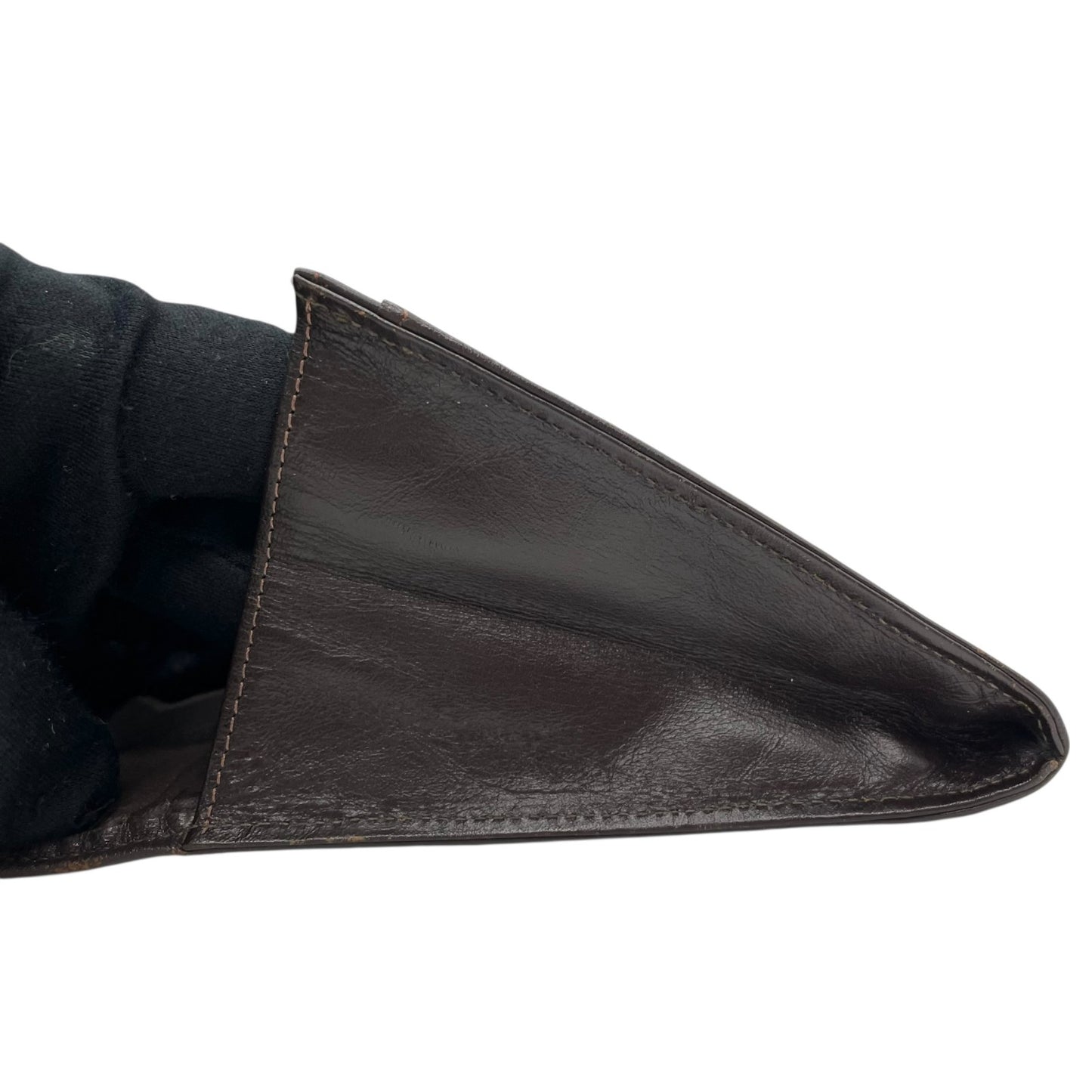 ルイヴィトン LOUIS VUITTON LV モノグラム 長財布 フラップ 茶色 ブラウン PVC レザー メンズ レディース W5