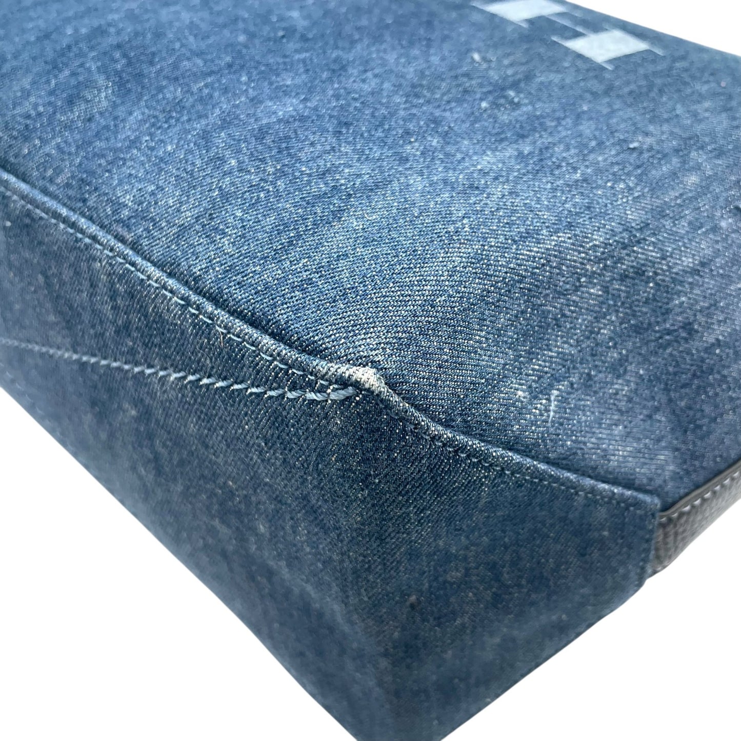 コーチ COACH デニム トートバッグ ショルダーバッグ ロングハンドル 肩掛け 馬車ロゴ ビッグロゴ 大容量 A4対応 ブルー レディース メンズ ヴィンテージ U17