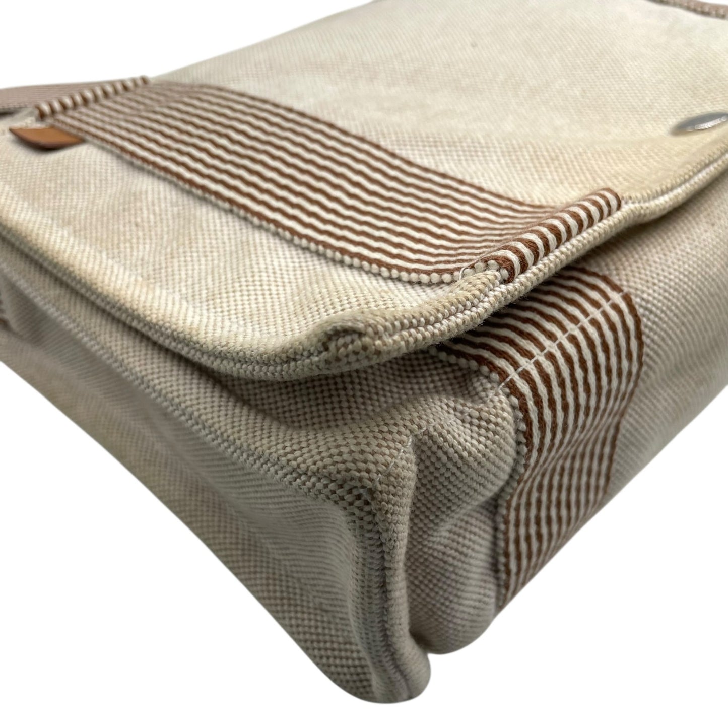 エルメス HERMES エールライン メッセンジャーPM ベージュ キャンバス ショルダーバッグ メンズ レディース ユニセックス B4