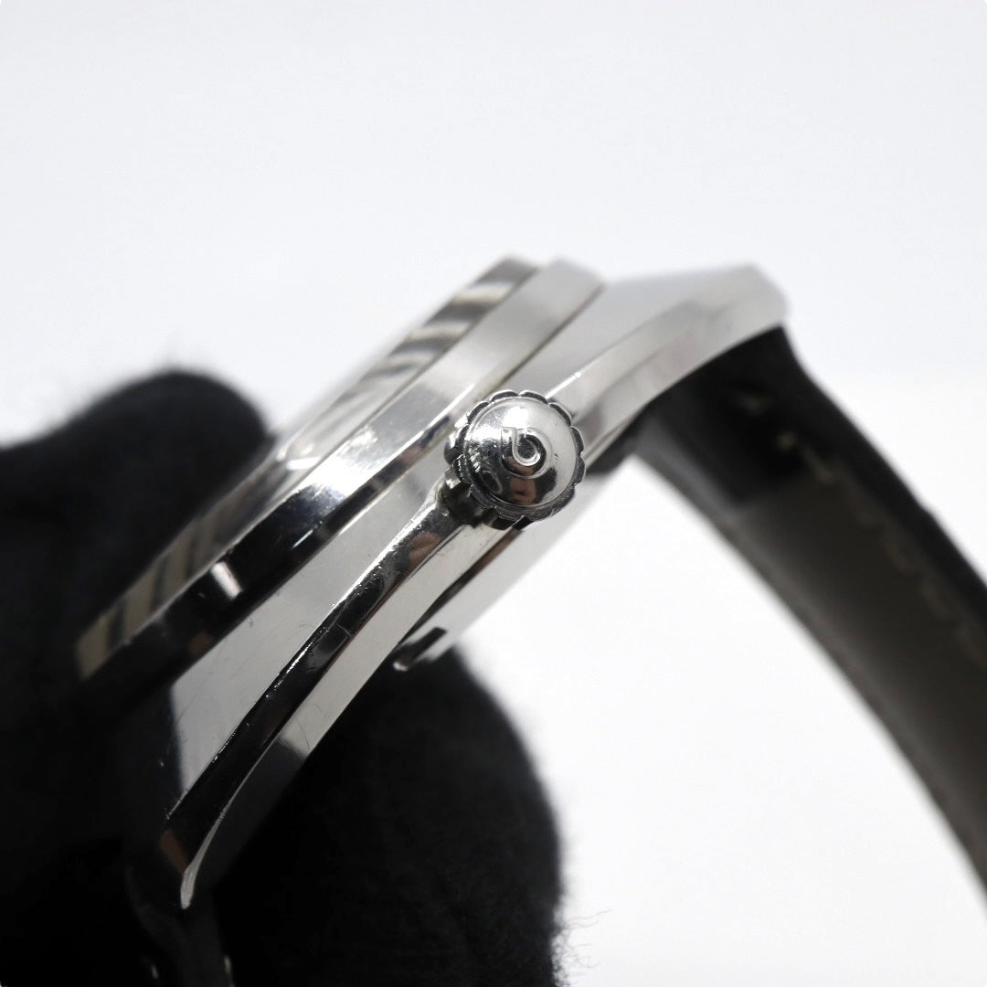 シチズン CITIZEN レオパード スーパー ビート8 自動巻き 腕時計 Ref.4-720431 1970年代 ステンレススチール ブルー×ゴールド レザー 23石 メンズ G4