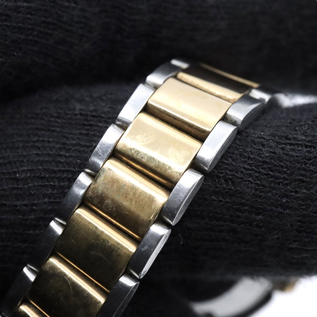 【美品】 ORIENT オリエント ガーディアン 自動巻き 腕時計 NQ1V-U0 オレンジ ゴールド ツートン ステンレススチール レディース G8