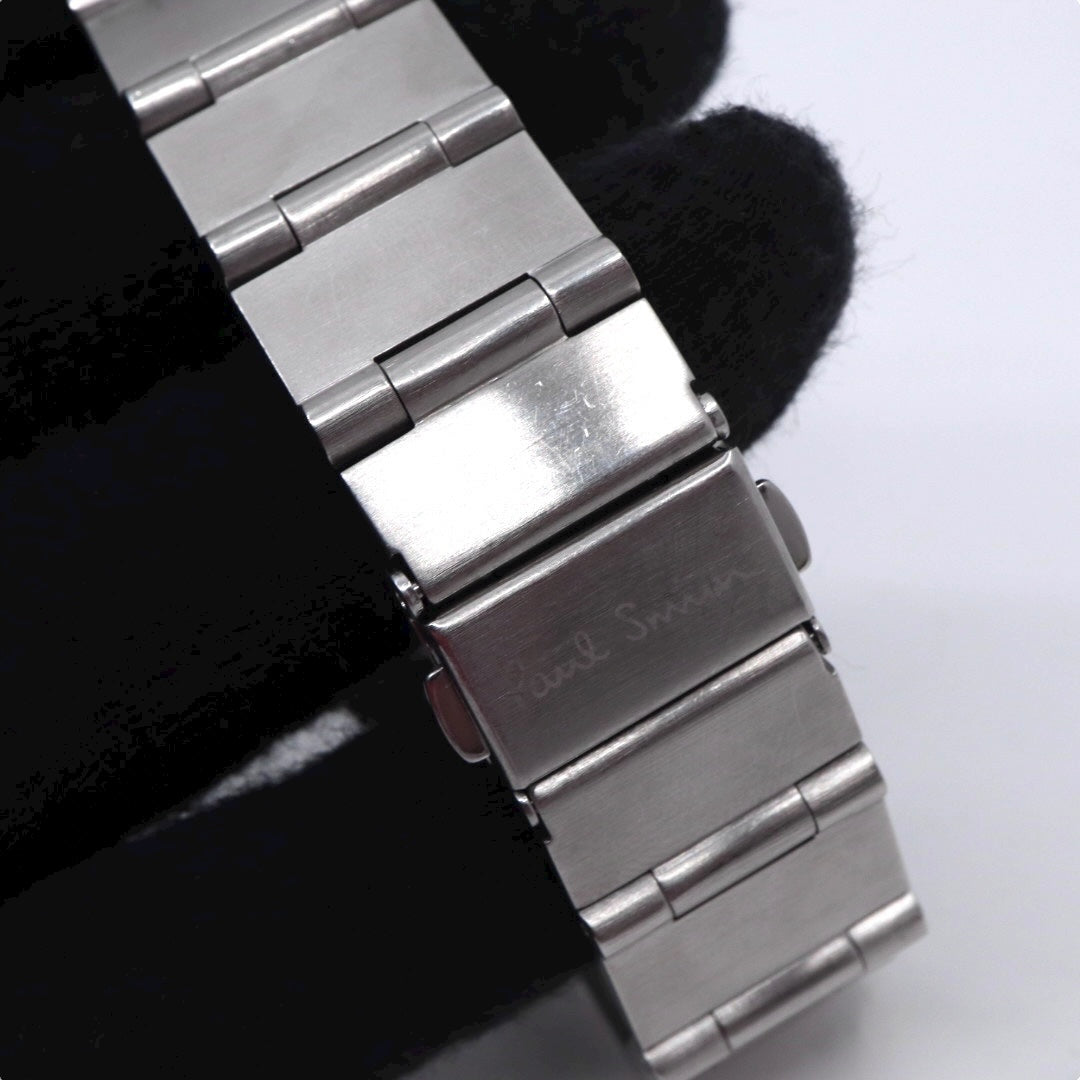 ポールスミス Paul Smith 腕時計 メンズ クォーツ ファイブアイズ Five Eyes ブラック文字盤 シルバー SS F335-S082561 アナログ ウォッチ ビジネス カジュアル 通勤 通学 クラシック モダン レア 希少 ギミック G10