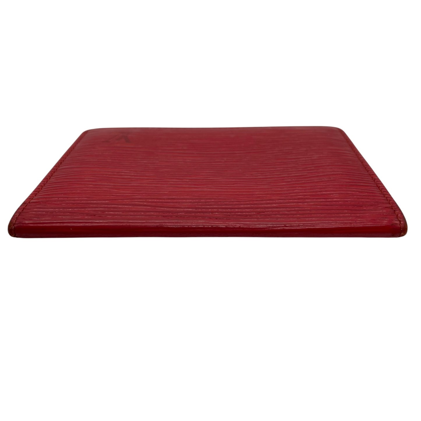 LOUIS VUITTON ルイヴィトン エピ ポルト 2 カルト ヴェルティカル M6320E 二つ折りパスケース 定期入れ カードケース 赤 レッド レザー メンズ レディース W3