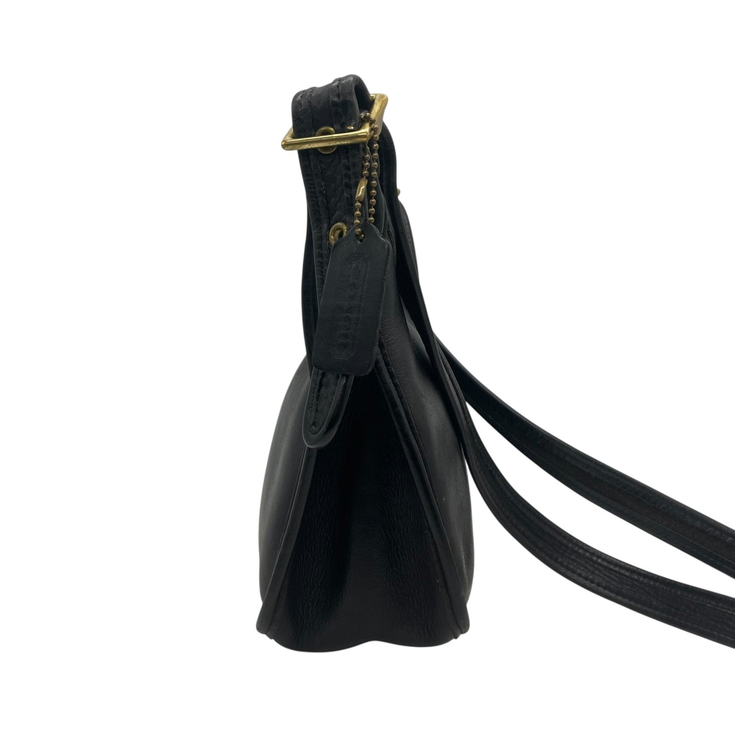 希少 90's OLD COACH オールドコーチ 9950 ショルダーバッグ マシューヒーリー ゴールド金具 黒 ブラック ユニセックス ヴィンテージ 斜め掛け レザー A1