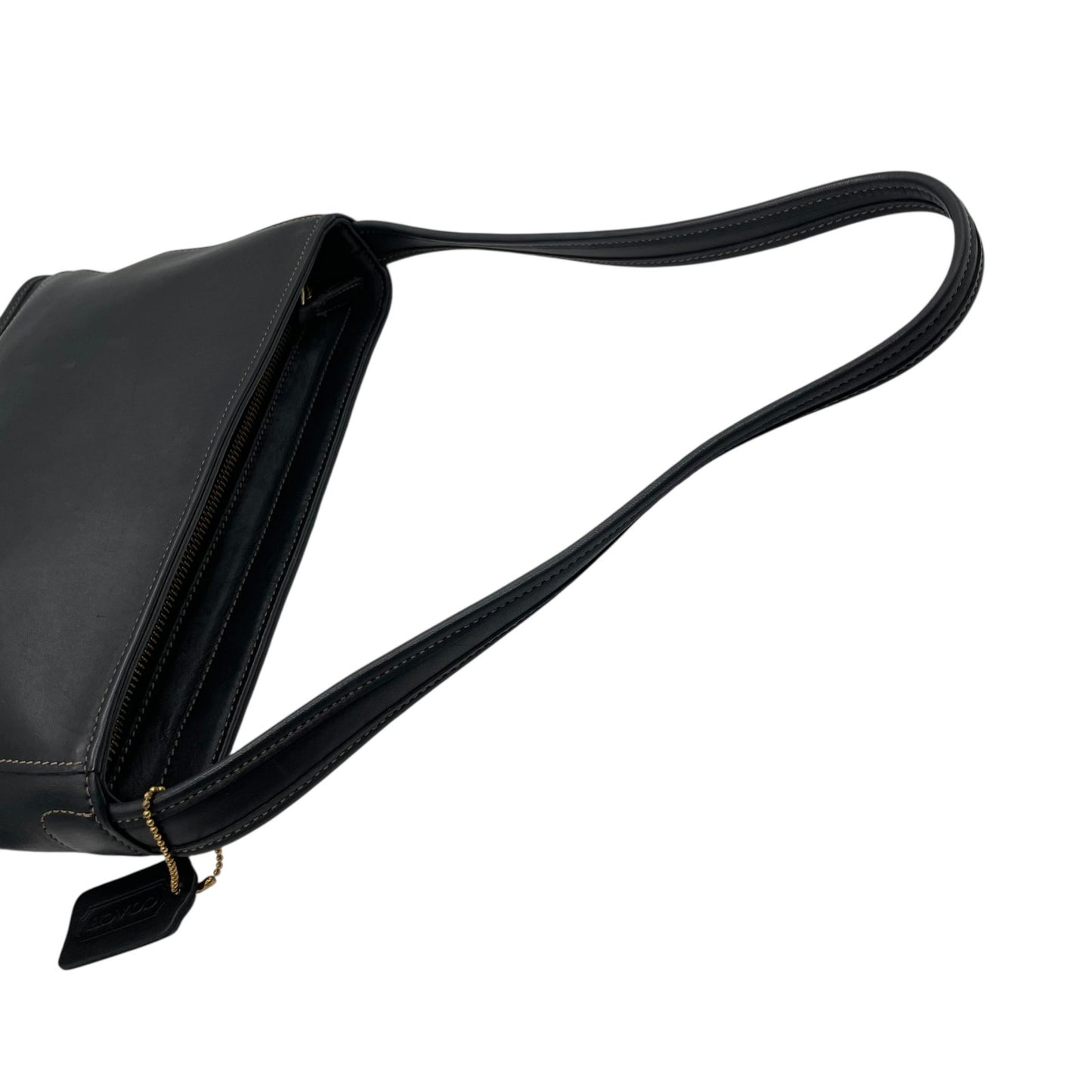 美品 COACH オールドコーチ VINTAGE ヴィンテージ ショルダーバッグ オールレザー 黒 ブラック グラブタンレザー グレインレザー 肩掛け ワンショルダー 本革 9309 U13