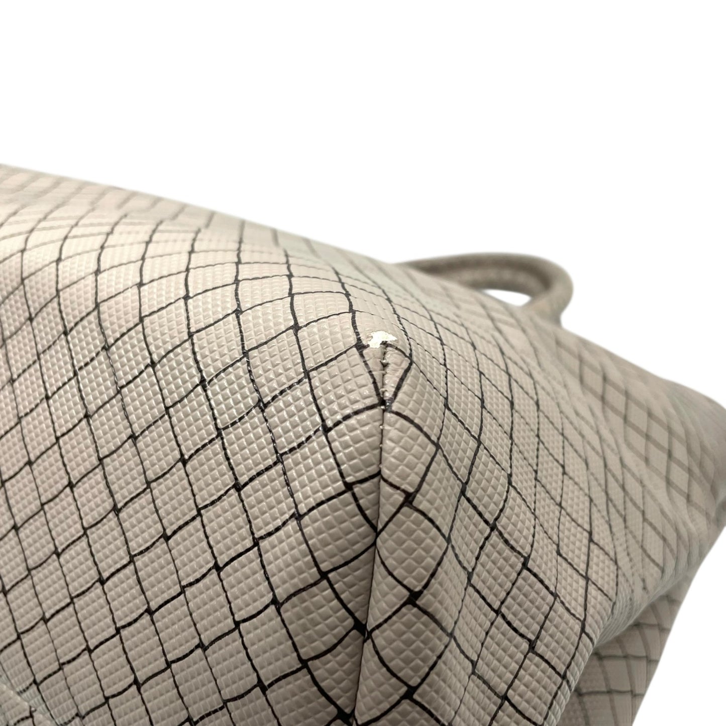 BOTTEGA VENETA ボッテガヴェネタ マルコポーロ イントレッチオジェット トートバッグ ハンドバッグ グレー ブラウン PVC ブラック金具 メンズ レディース 手提げ A