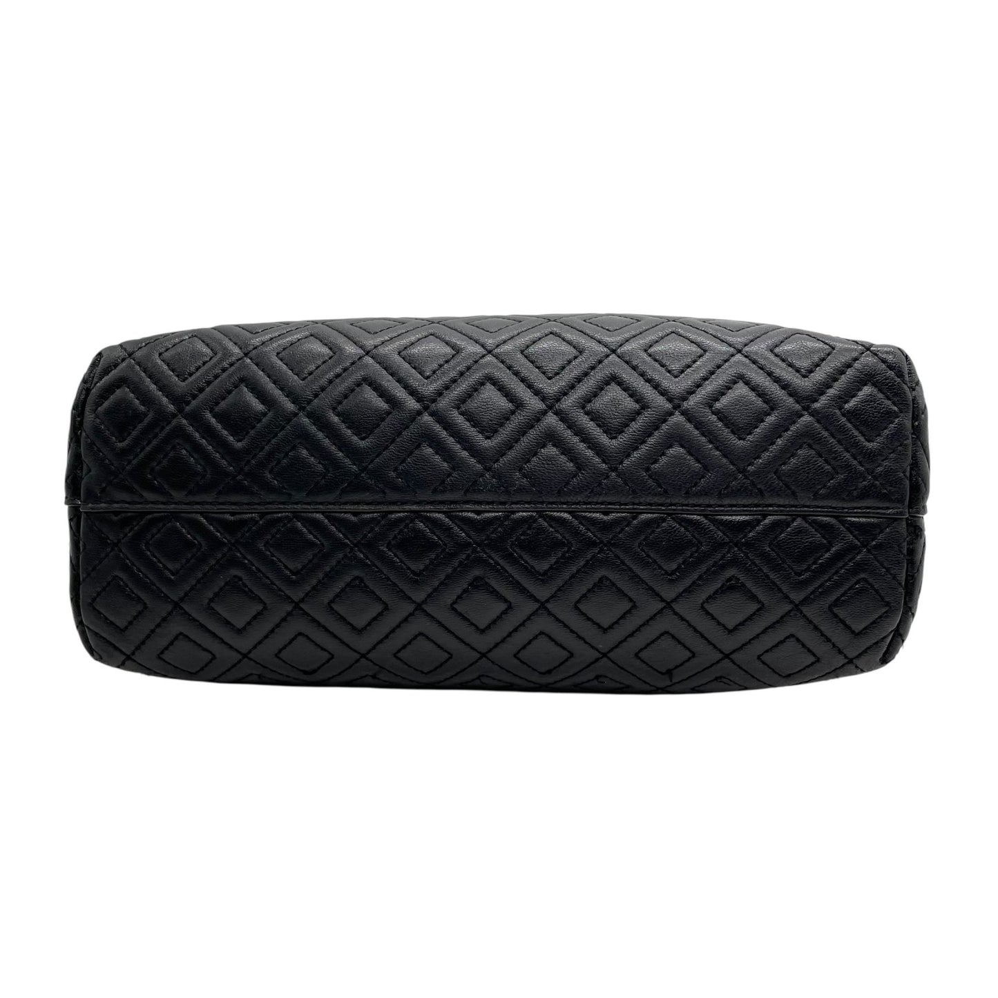 美品 TORY BURCH トリーバーチ フレミング 2WAY ハンドバッグ ショルダーバッグ 黒 ブラック ゴールド金具 レザー キルティング チェーンハンドル 斜め掛け可 レディース C