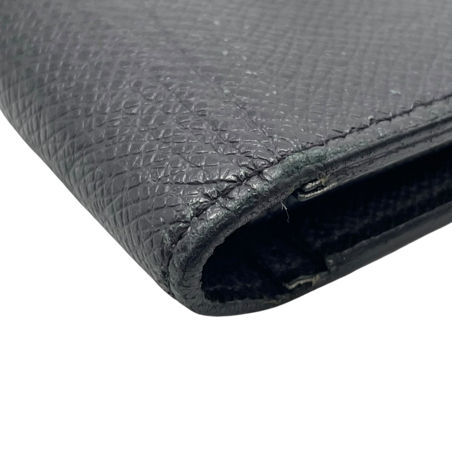 LOUIS VUITTON ルイヴィトン タイガ ポルトフォイユ･ブラザ 二つ折り 長財布 M30501 レザー 黒 ブラック シルバー金具 メンズ W5