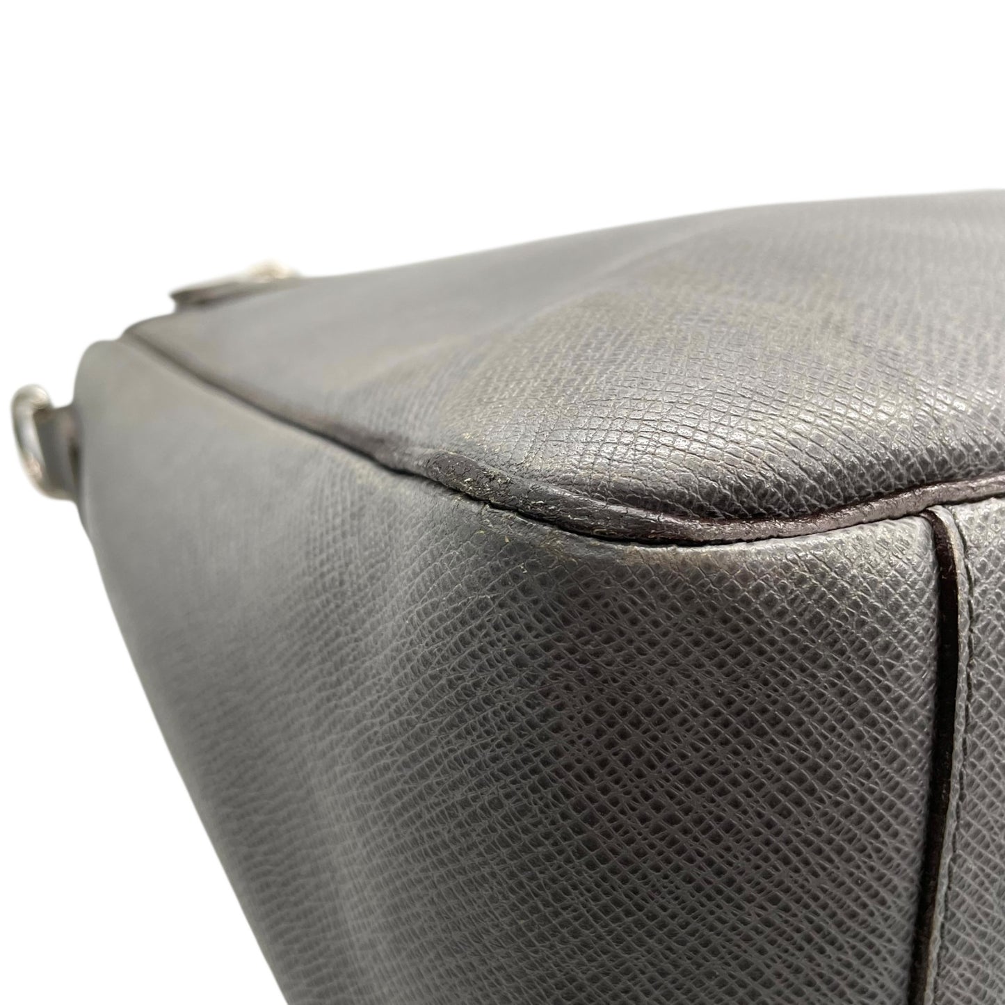 LOUIS VUITTON ルイヴィトン タイガ レザー ヴァシリGM ビジネスバッグ 2WAY ショルダーバッグ M32638 グラシエ グレー 灰色 シルバー金具 メンズ レディース D