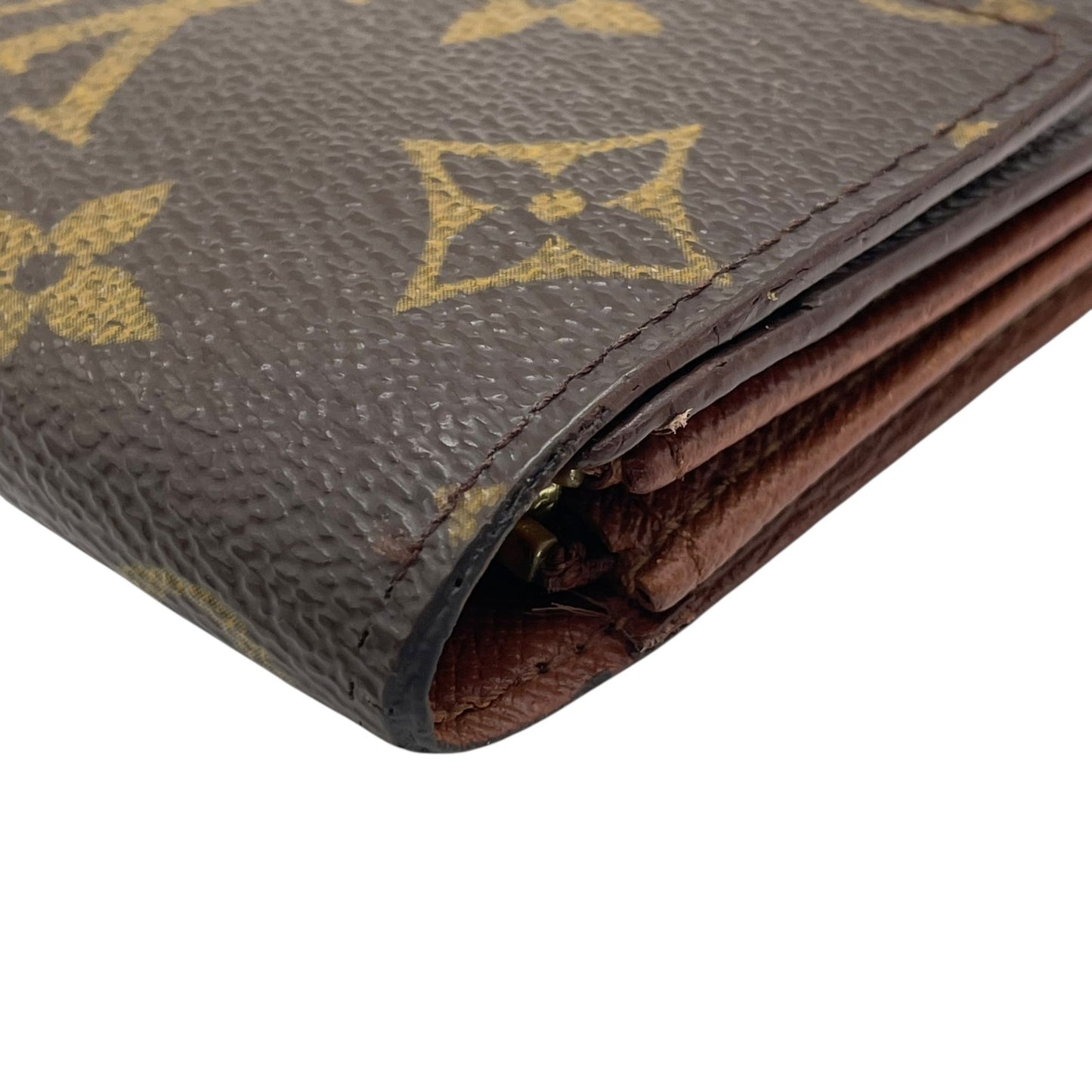 LOUIS VUITTON ルイ・ヴィトン MM61725 長財布 PVC/レザー ブラウン【中古】 レディース