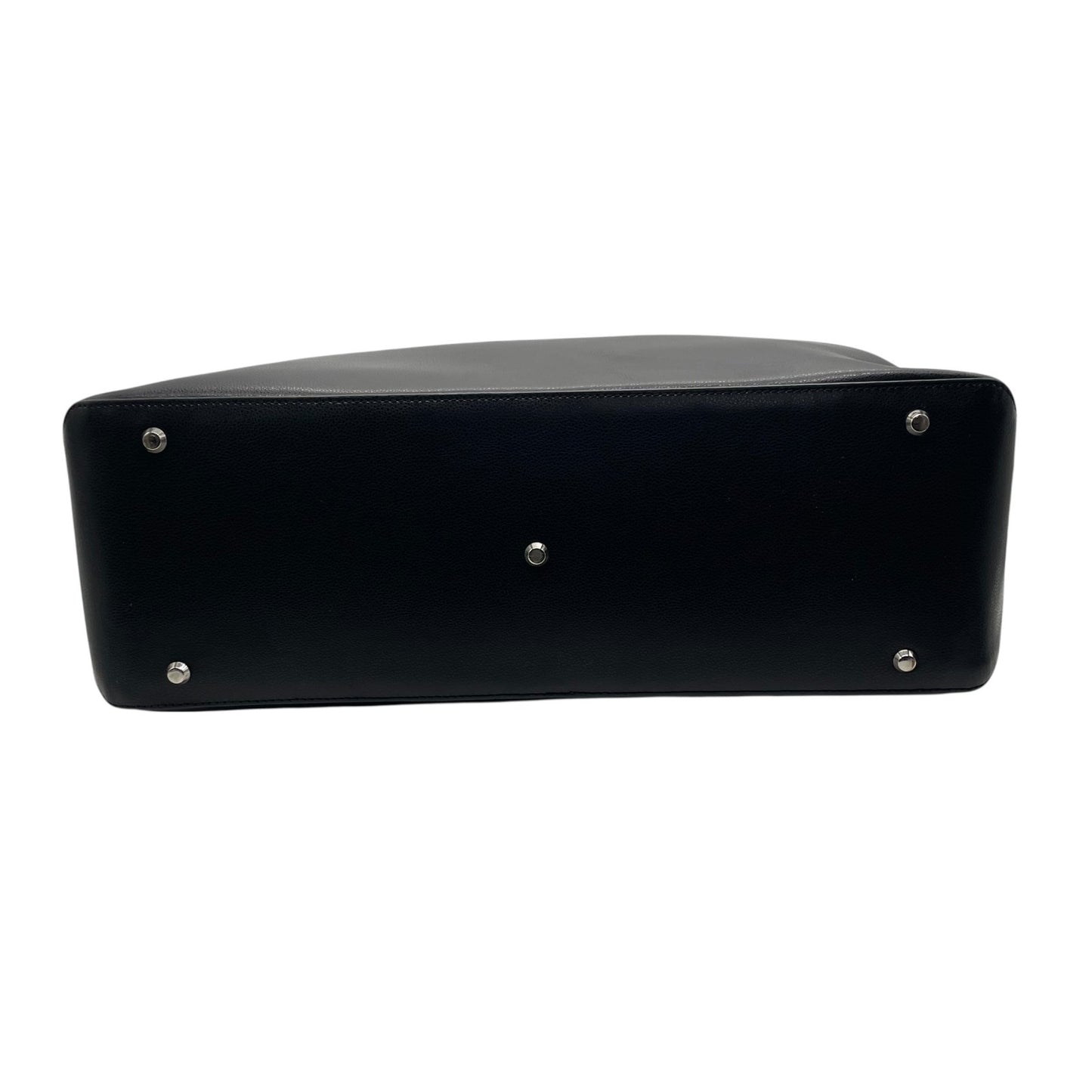 美品 agnès b. アニエスベー トートバッグ レザー 黒 ブラック シンプル PC収納可 A4可 通勤 通学 A