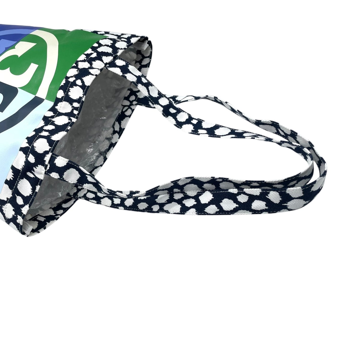 未使用級 美品 Tory Burch トリーバーチ トートバッグ キャンバス ロゴプリント ビッグロゴ ダブルTロゴ マルチカラー U8